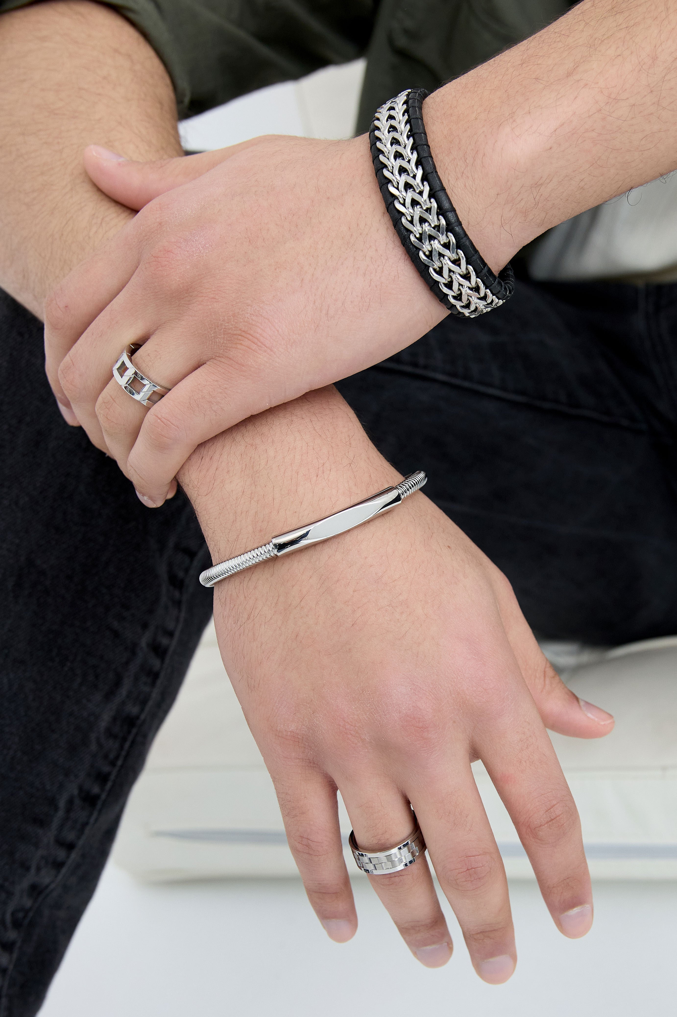 Bracelet homme en argent 