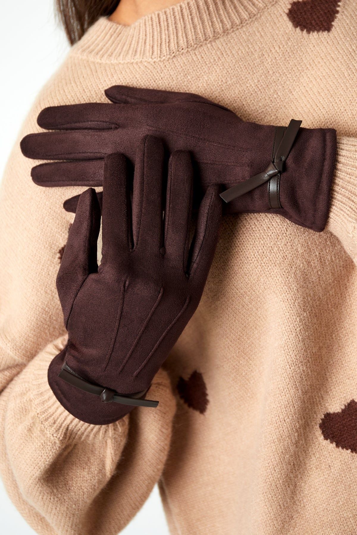 Élégance avec Gants Ruban