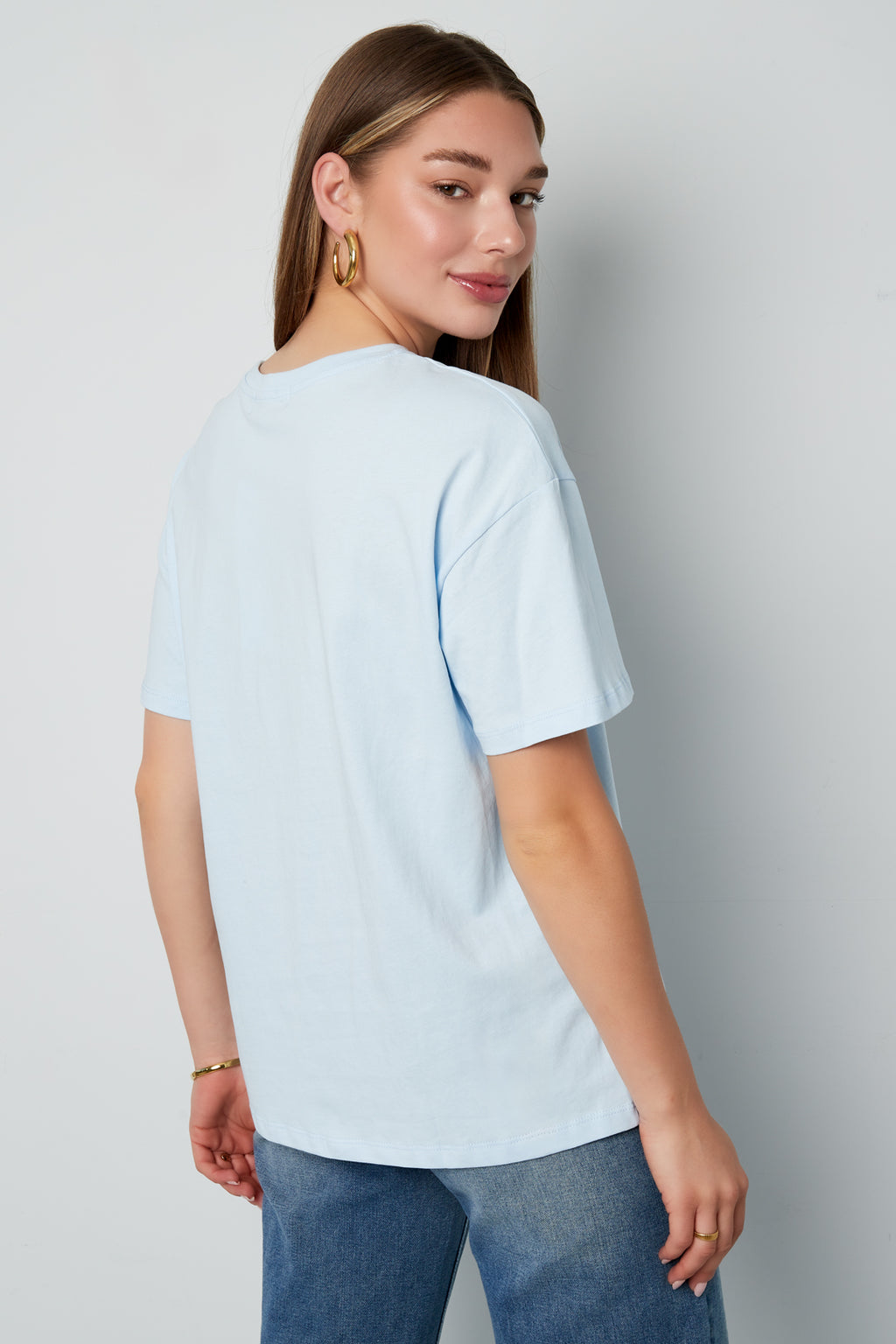 T-shirt Femme Tricoté Casual Lettres