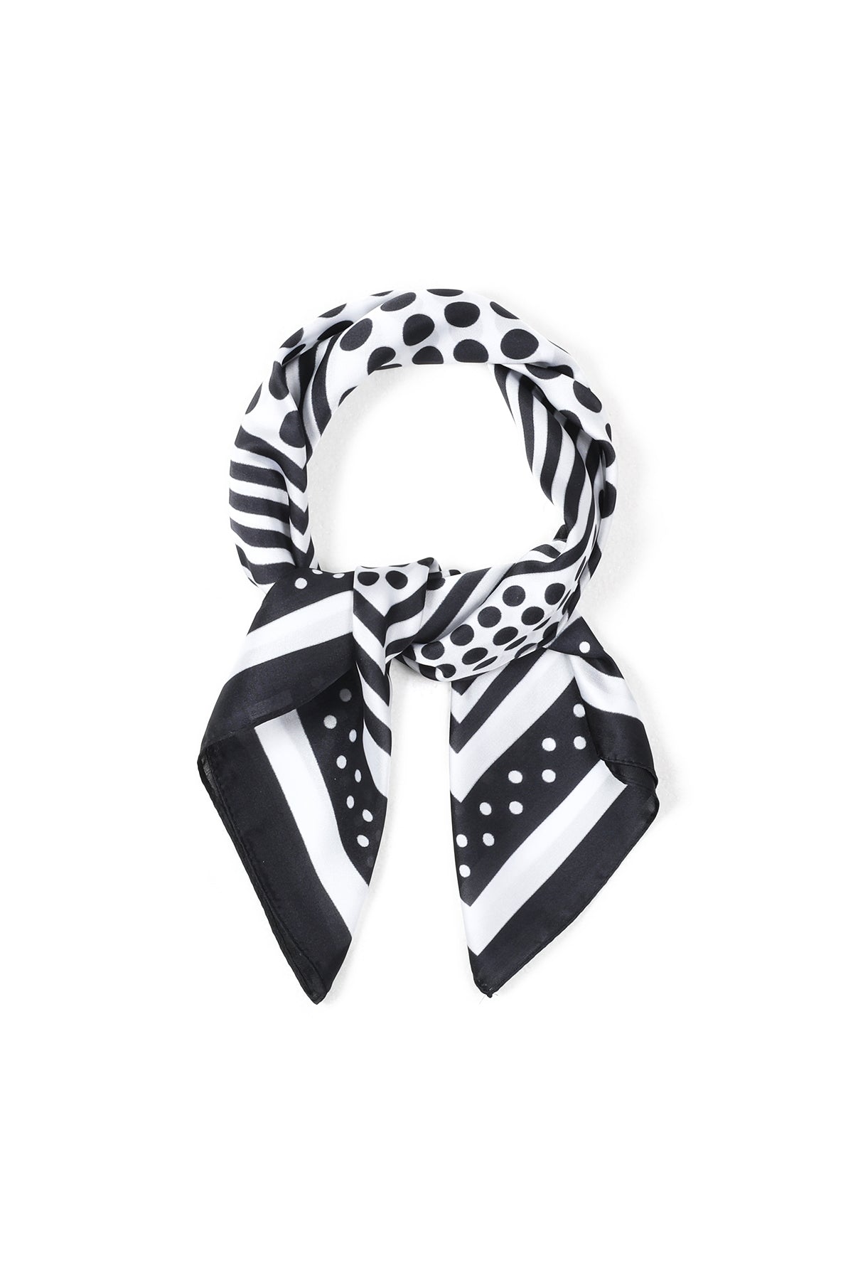 Écharpes d'été à pois, simples, en polyester, accessoires du quotidien