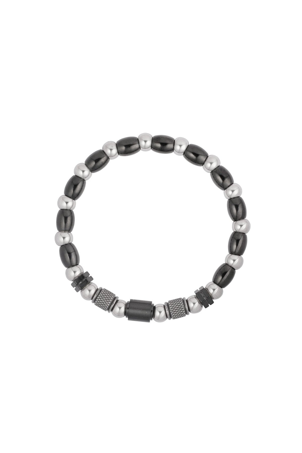 Bracelet homme zénith - argent noir