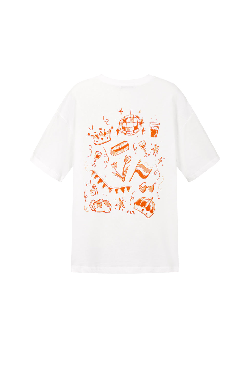 T-shirt à motif de couronne de dessin animé