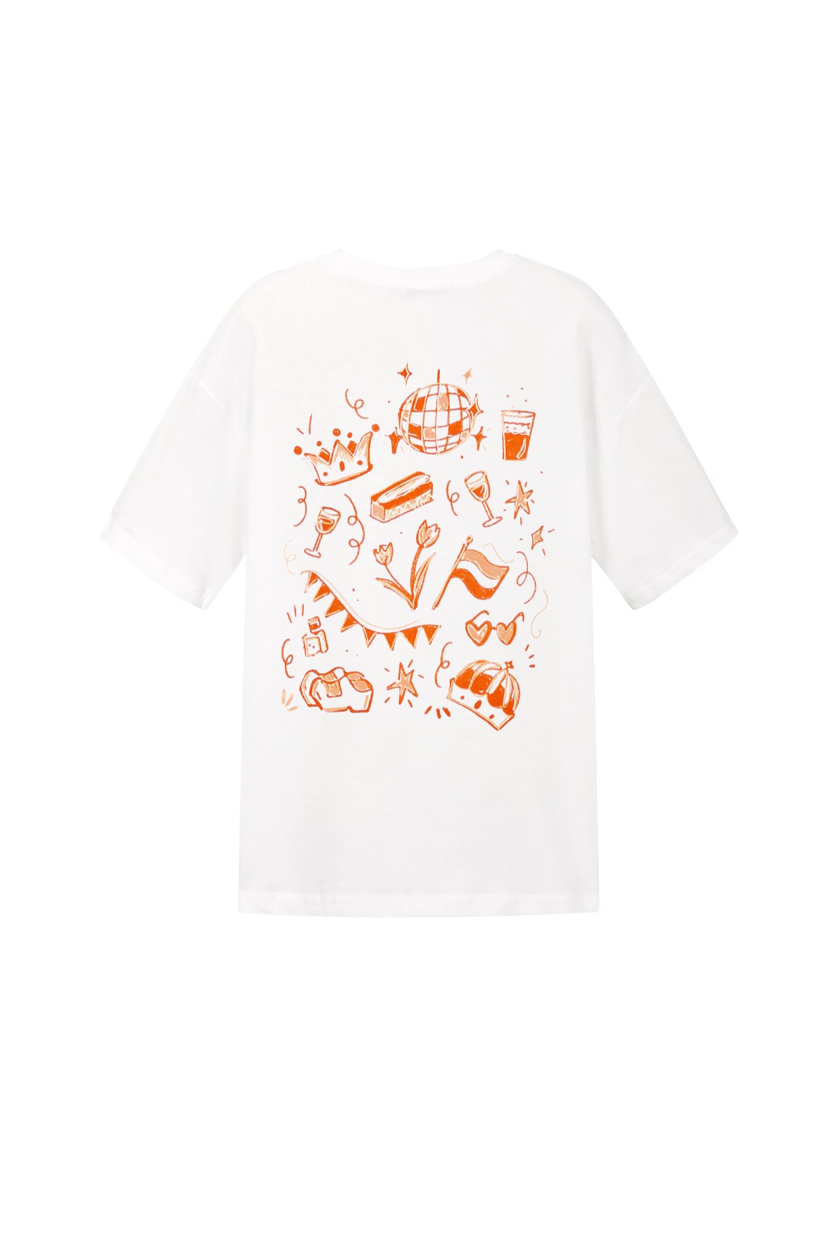 T-shirt à motif de couronne de dessin animé