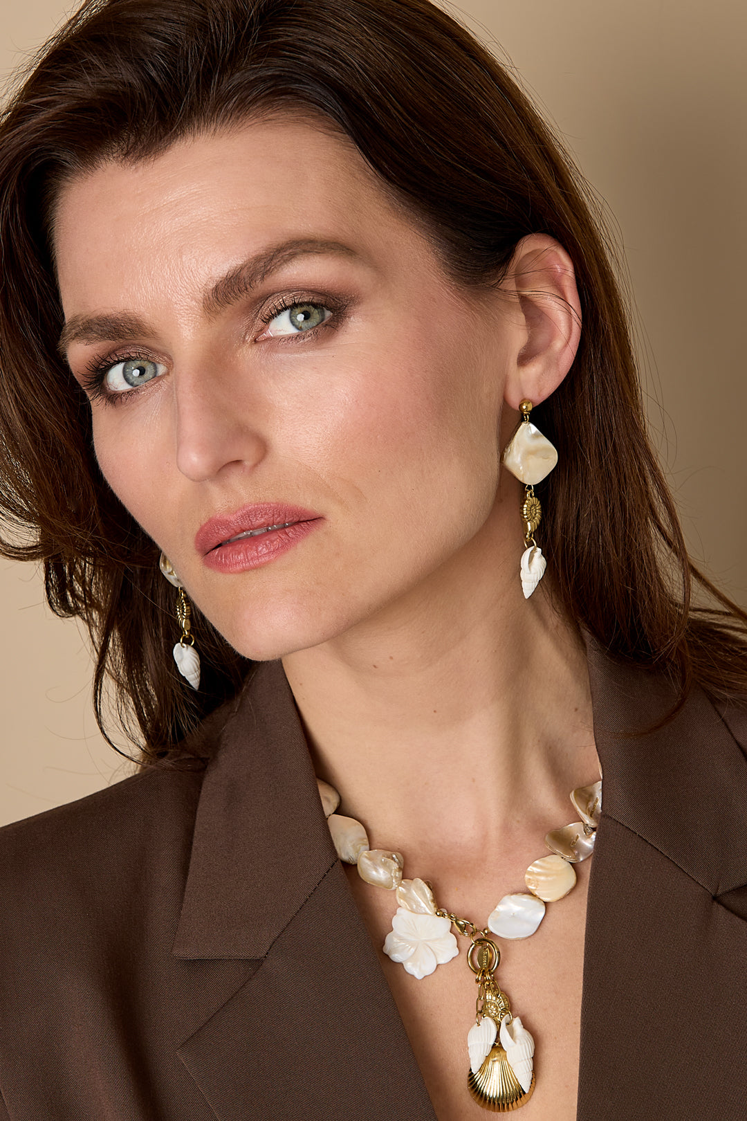 Boucles d'oreilles pendantes en acier inoxydable, coquillage, collection vacances/plage romantique, bijoux pour femmes