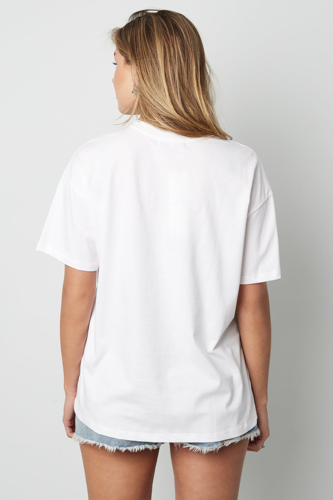 Coton T-shirt Femme Printemps/Été Lettres