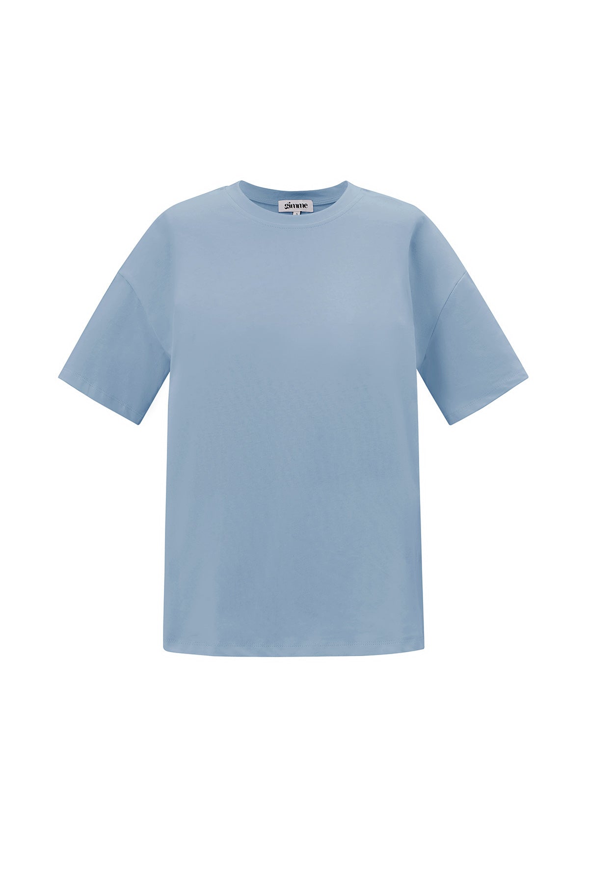 Coton Tricoté T-shirt Femme Casual Couleur Unie