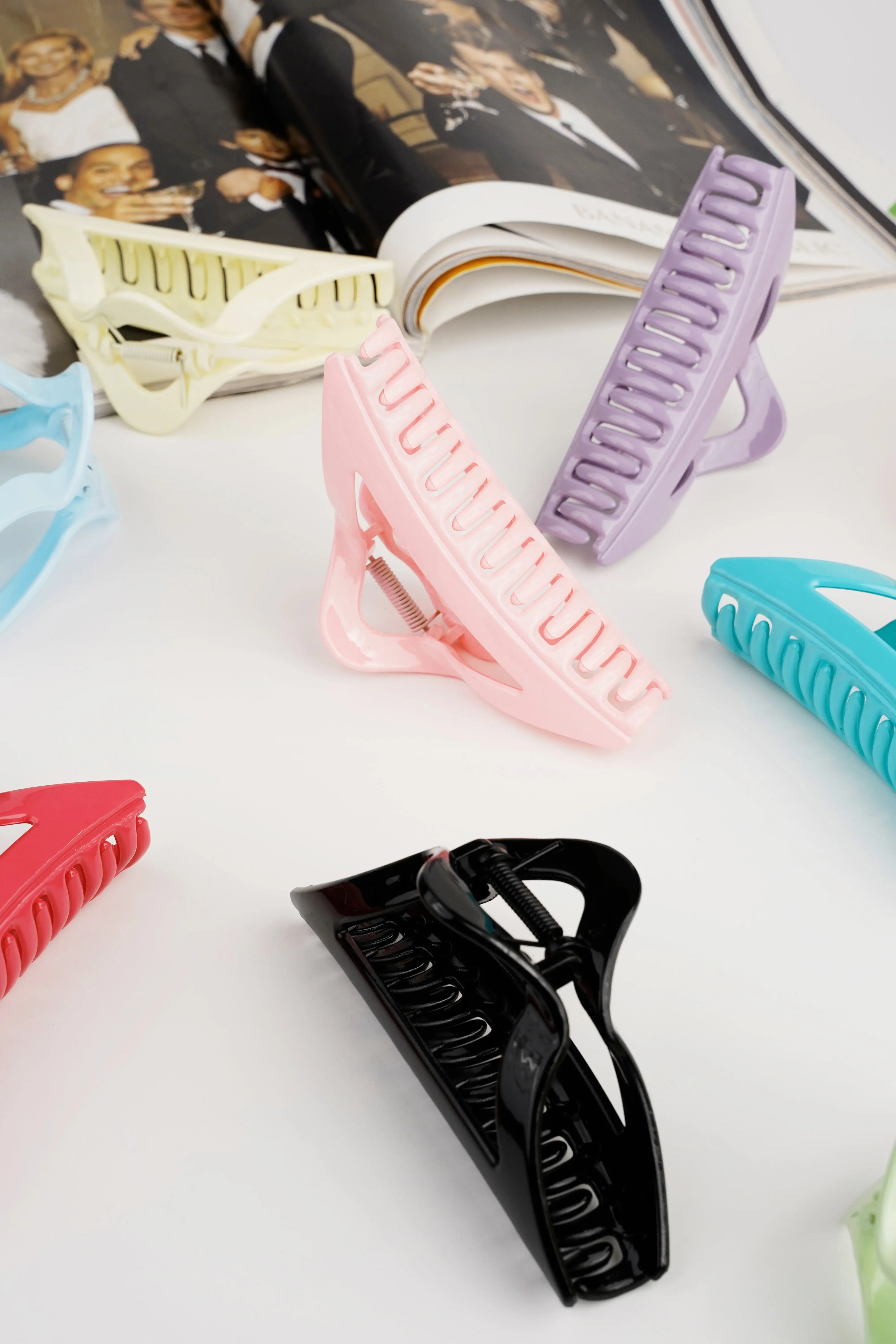 Barrette à cheveux triangle d'été