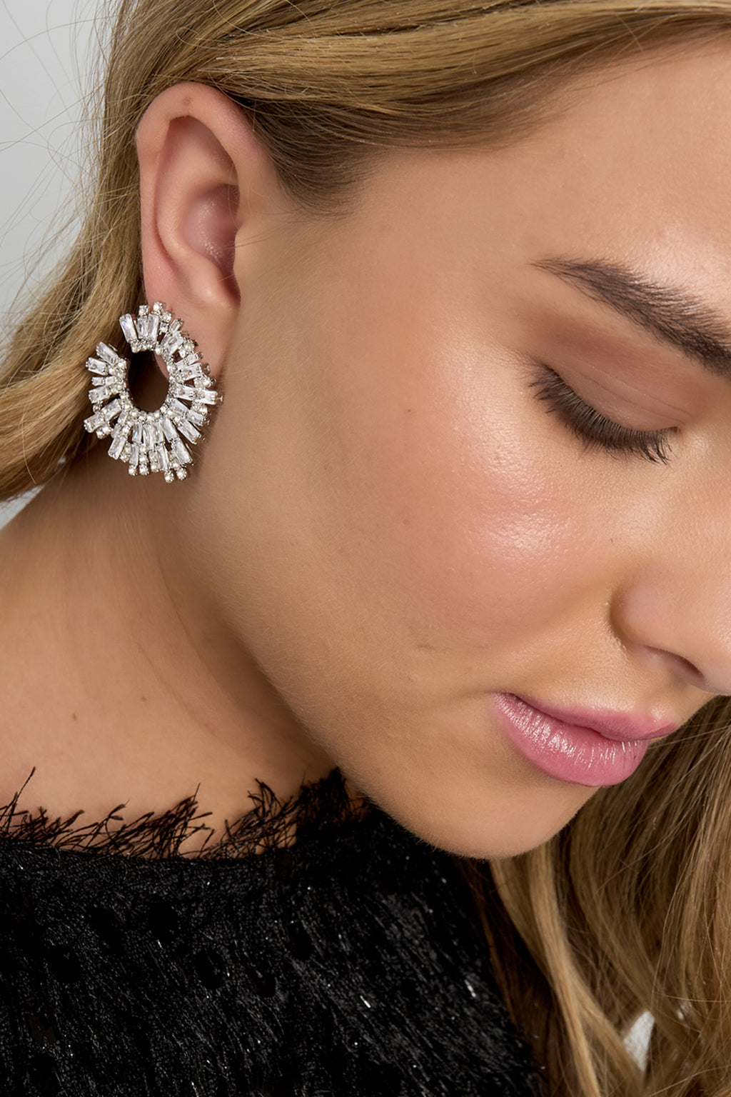 Boucles d'oreilles à tige en cuivre géométriques élégantes de Noël, série luxueuse, bijoux pour femmes