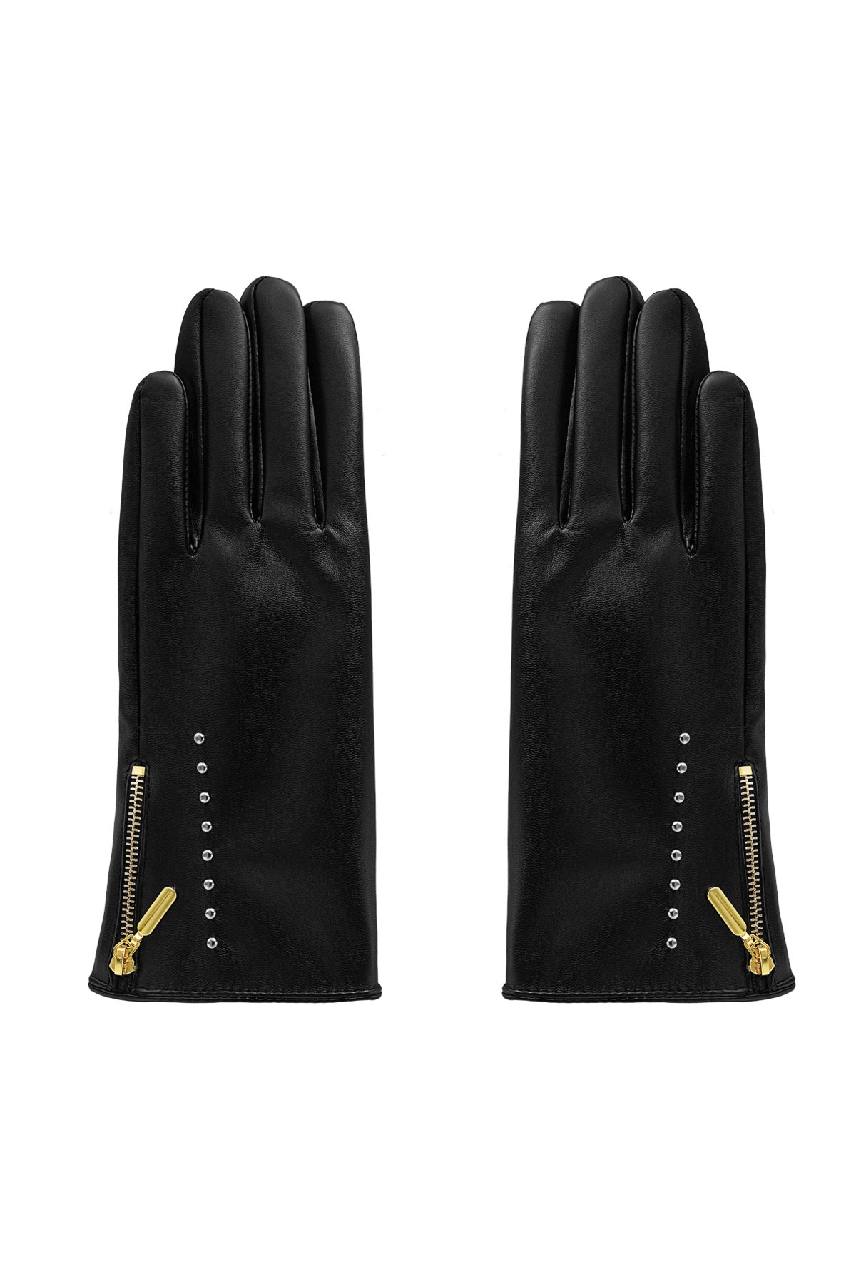 Gants Élégants Cloutés PU