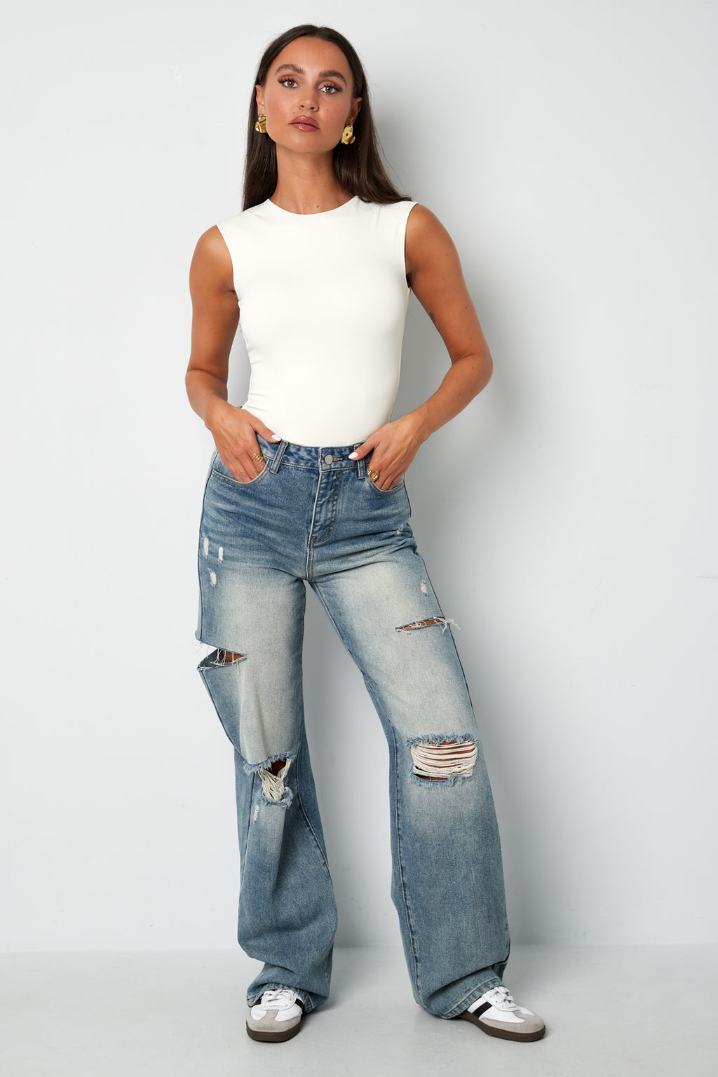 Gimme - Body Shapewear en Nylon Tricoté Couleur Unie 