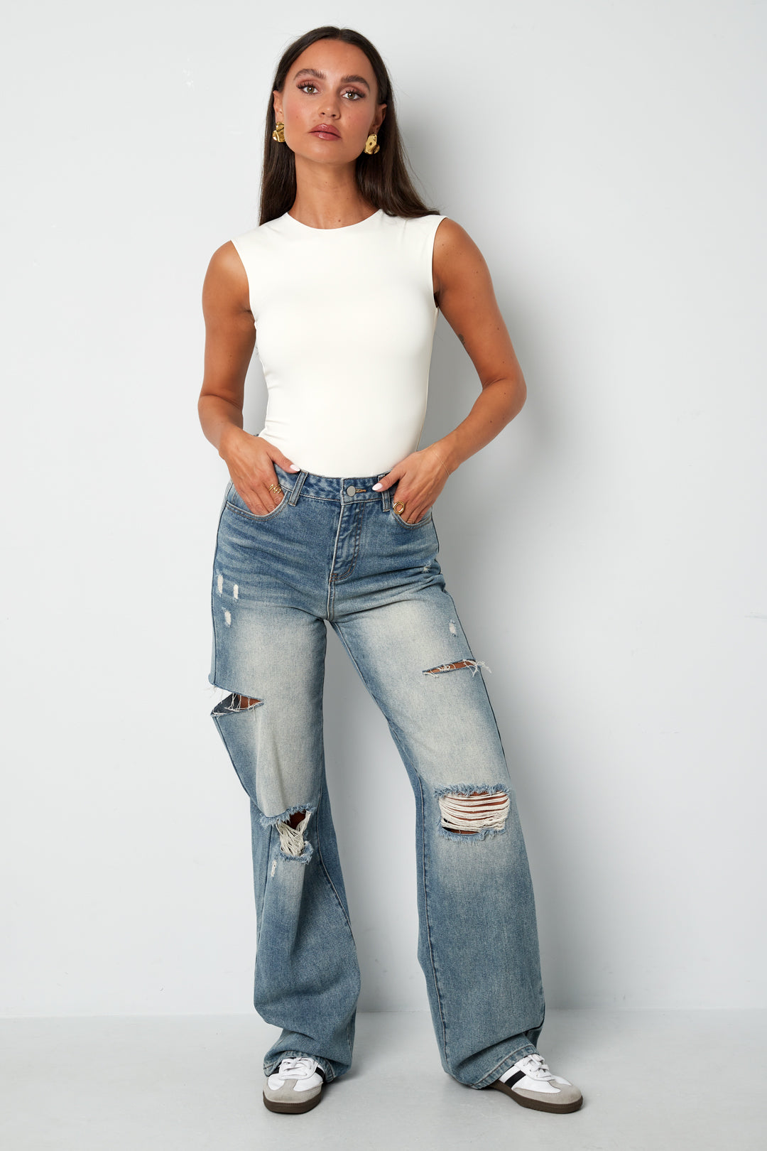 Gimme - Body Shapewear en Nylon Tricoté Couleur Unie 