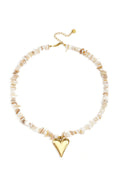 Elegant Off-White & Mixed Color Beaded Necklace for Women