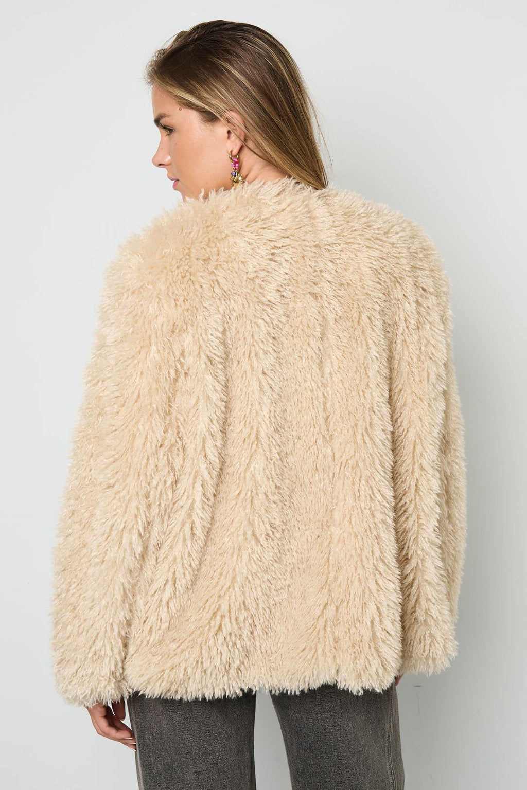 Manteau doux et duveteux