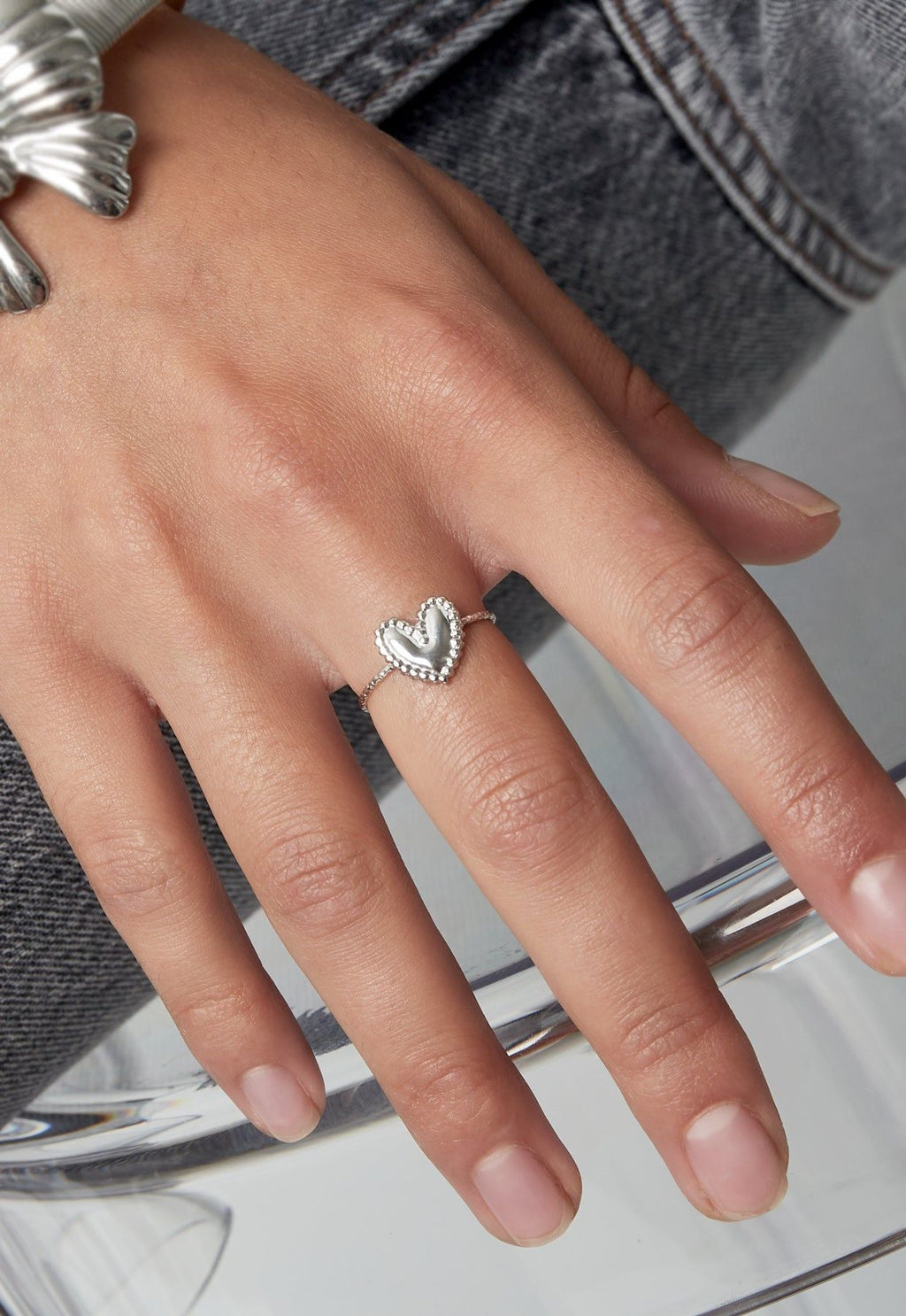 bague en forme de coeur - Apollodrop