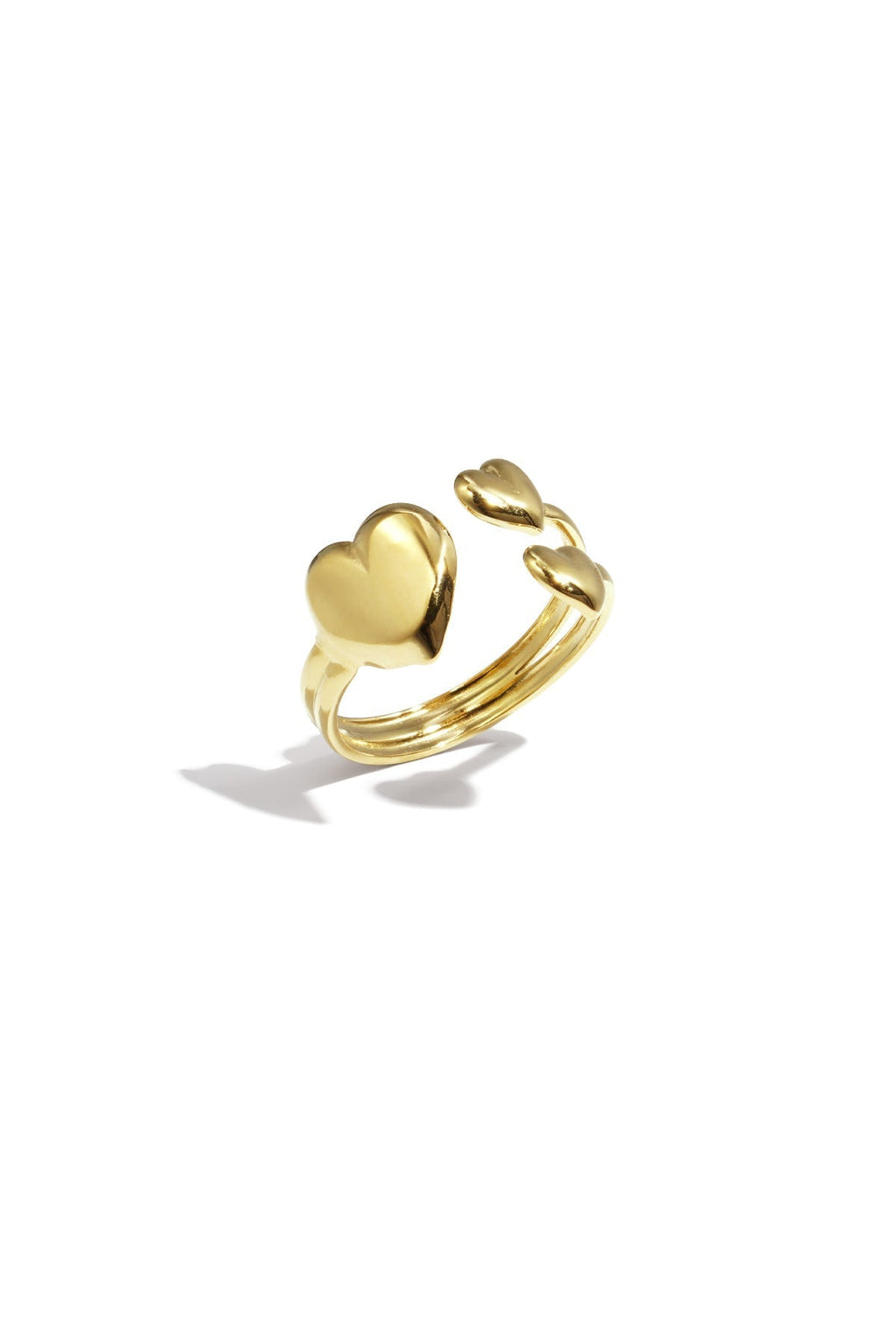 Bague ouverte avec motif de coeur - Apollodrop