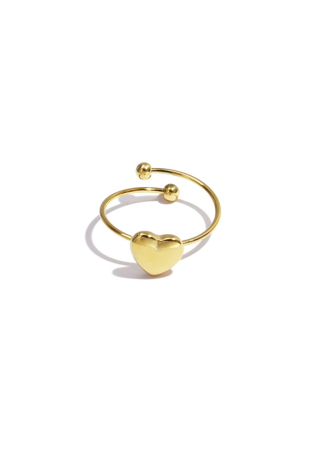 Bague simple en forme de petit cœur - Apollodrop