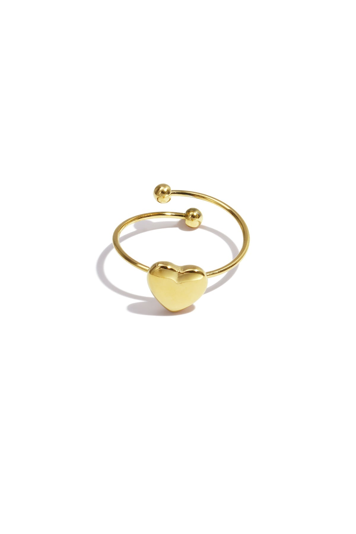 Bague simple en forme de petit cœur - Apollodrop