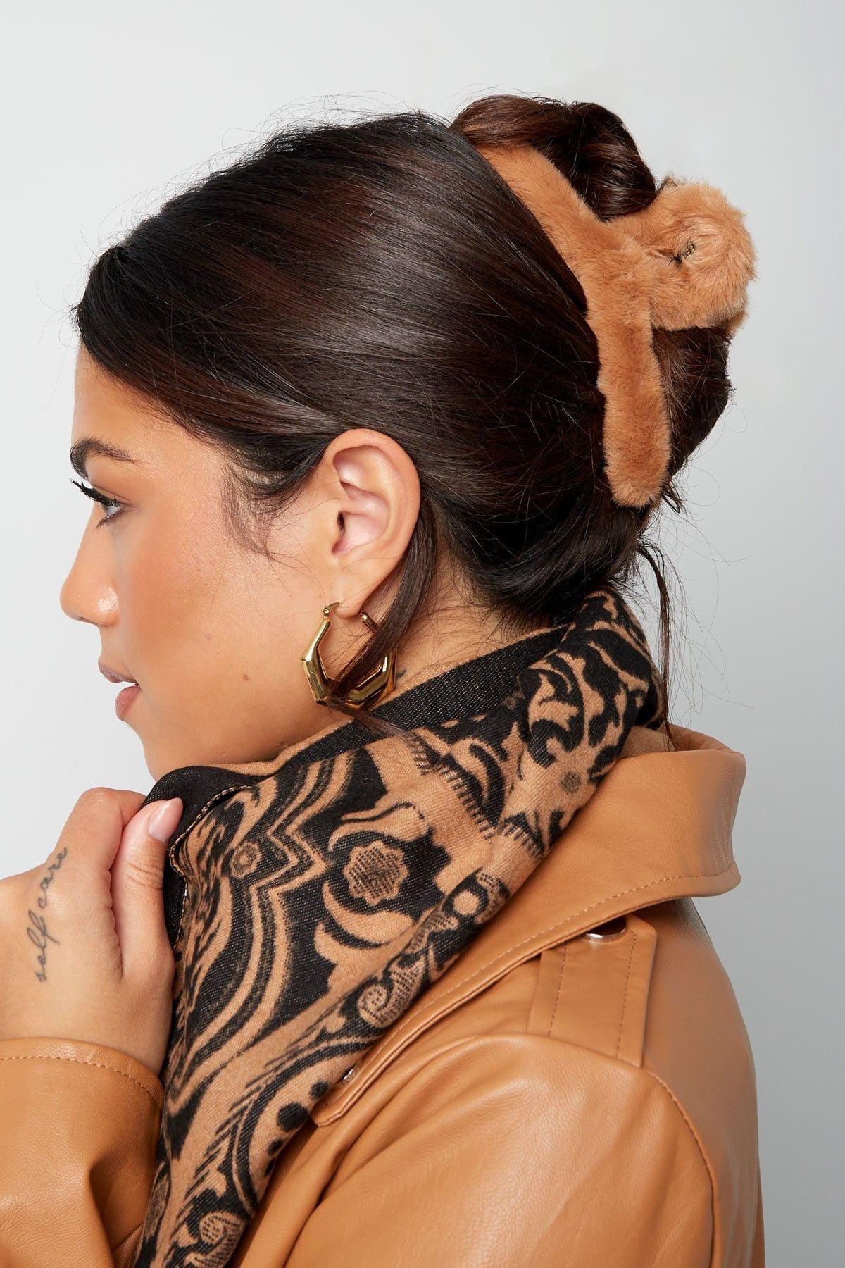 Barrette à cheveux en fausse fourrure - Apollodrop