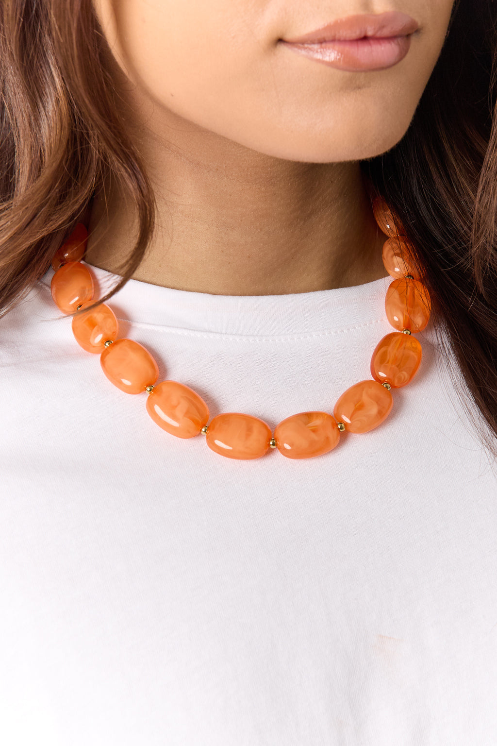 Collier de perles squovales