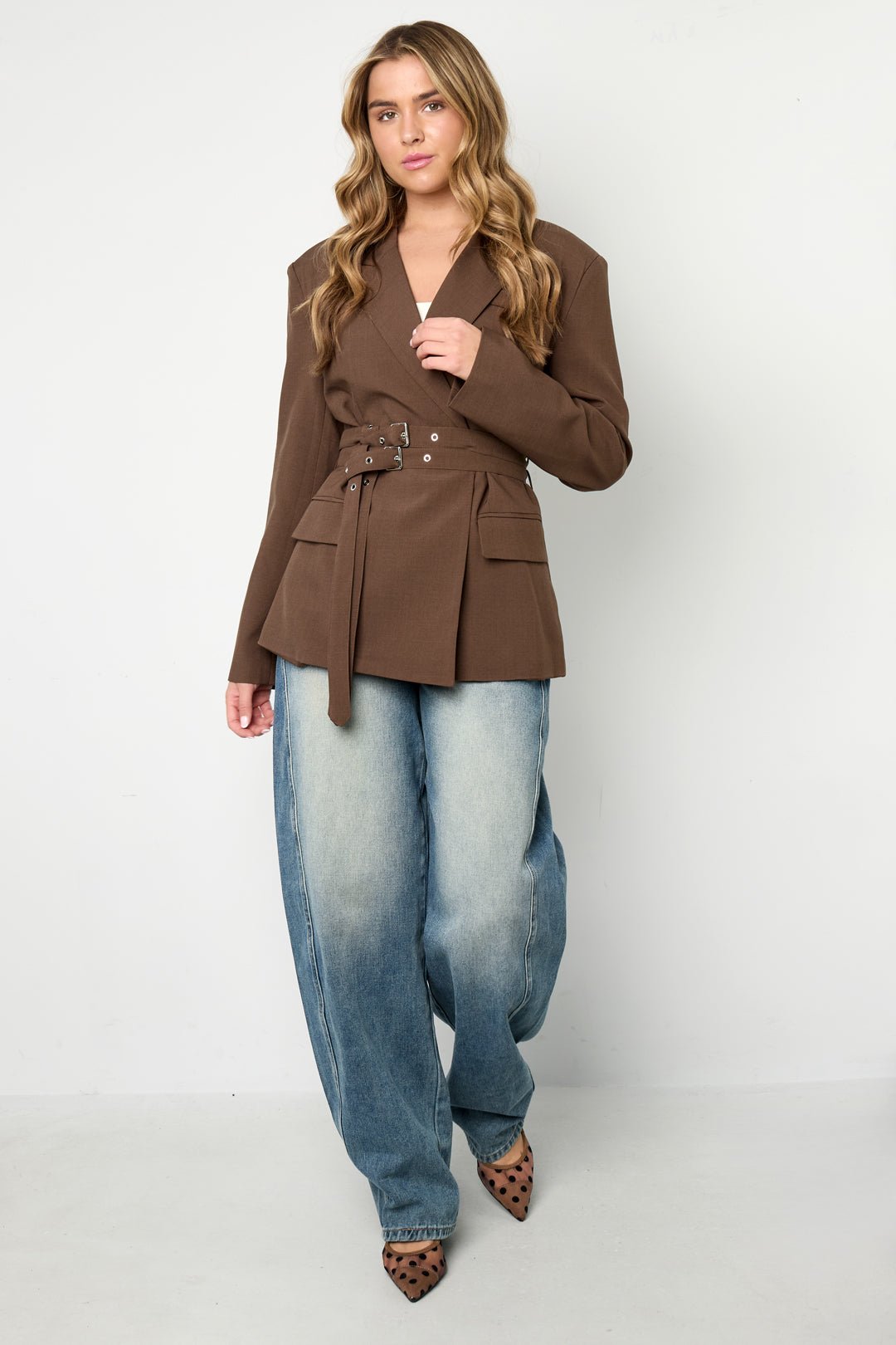 Blazer à double ceinture - Apollodrop