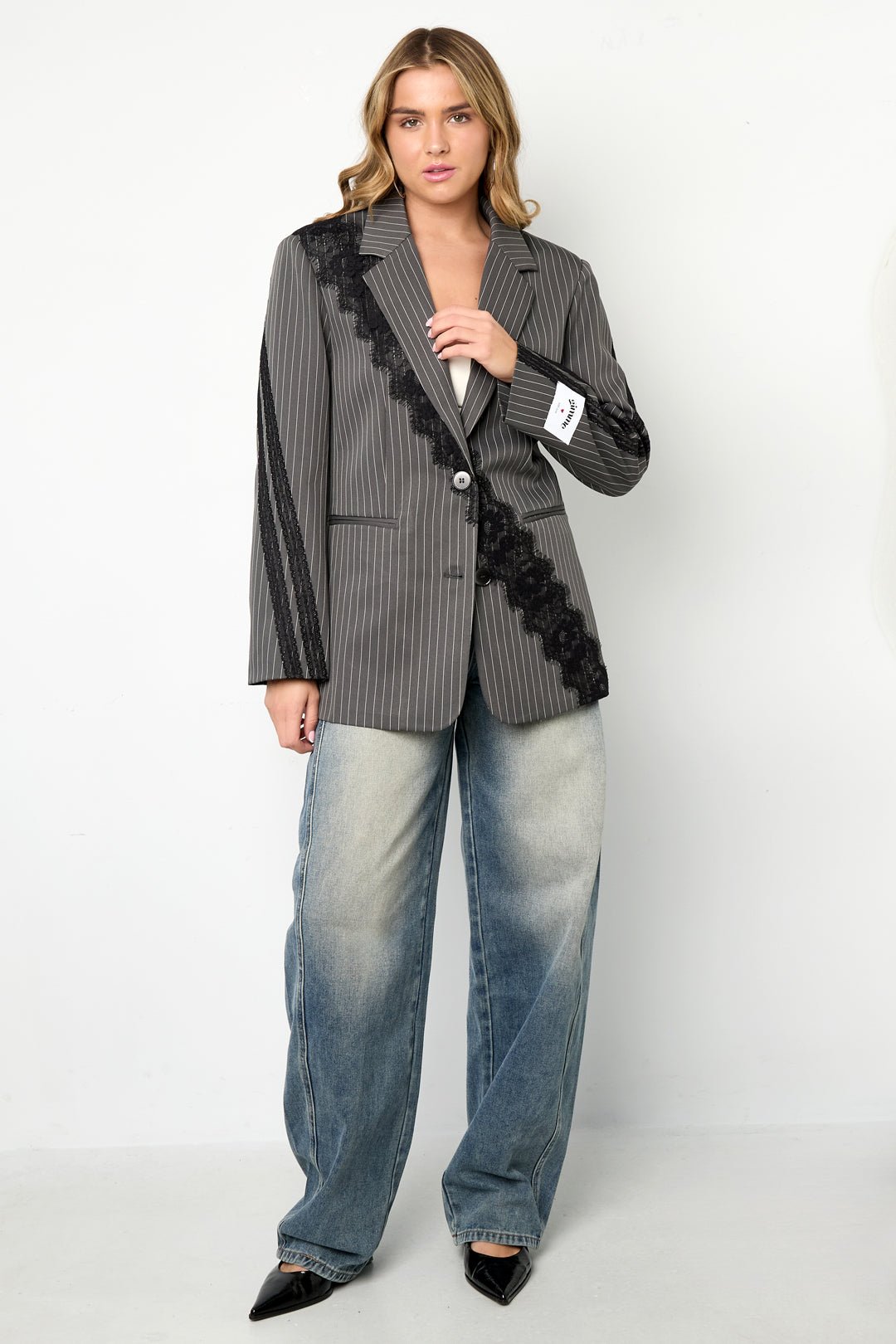 Blazer à rayures marron - Apollodrop