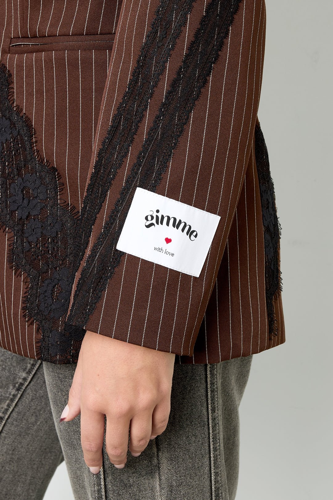 Blazer à rayures marron - Apollodrop