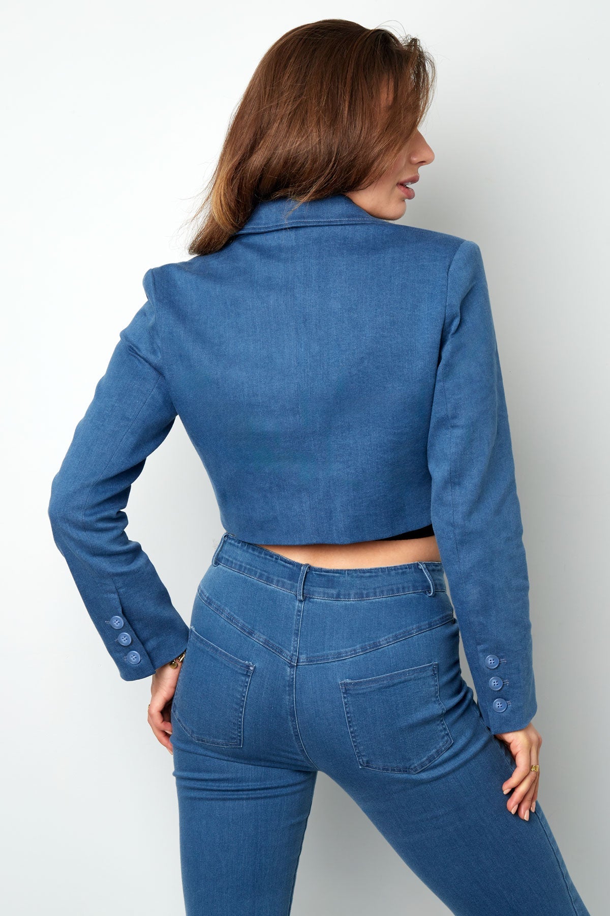 Blazer court en jean - Apollodrop