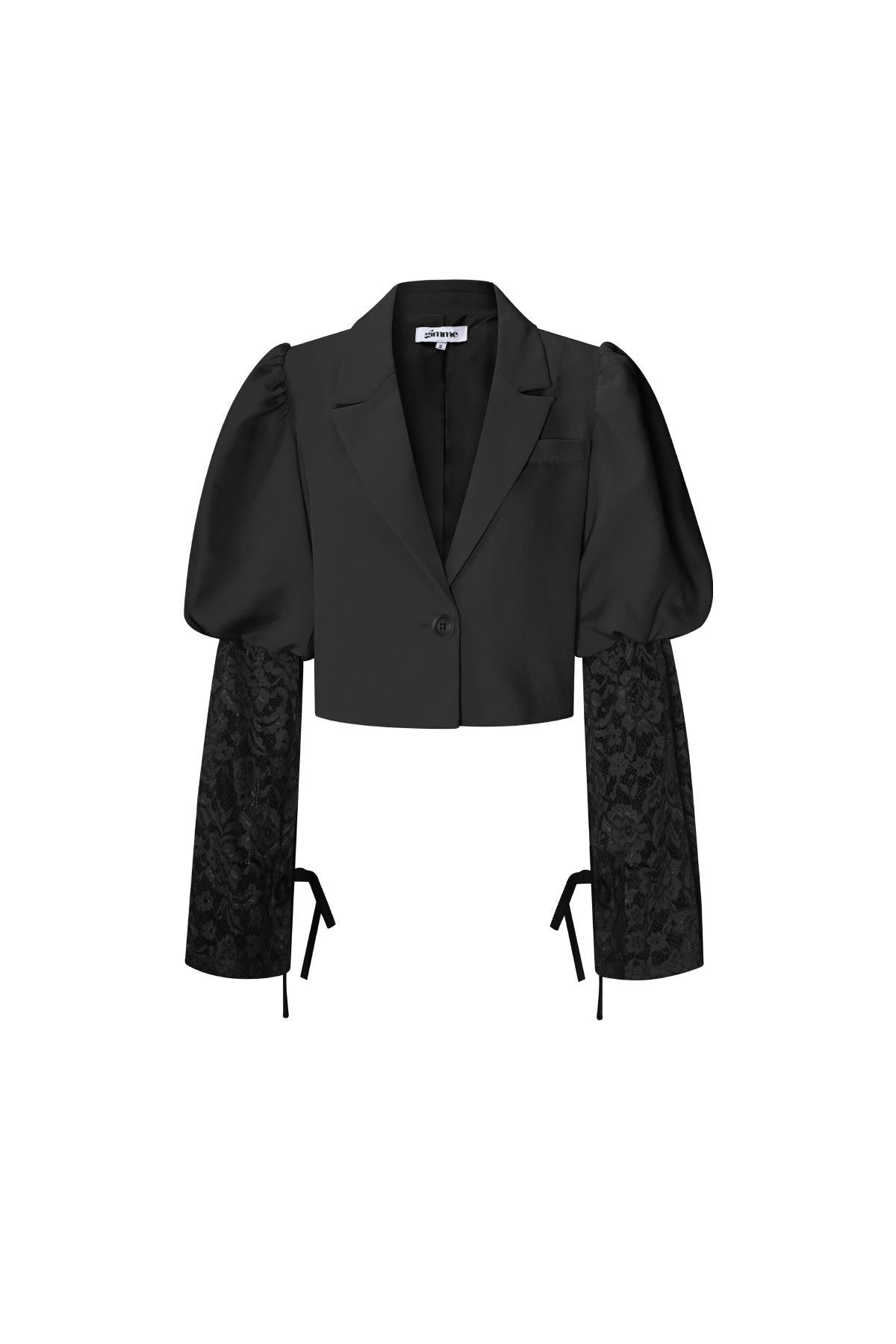 Blazer court tendance avec dentelle - Apollodrop