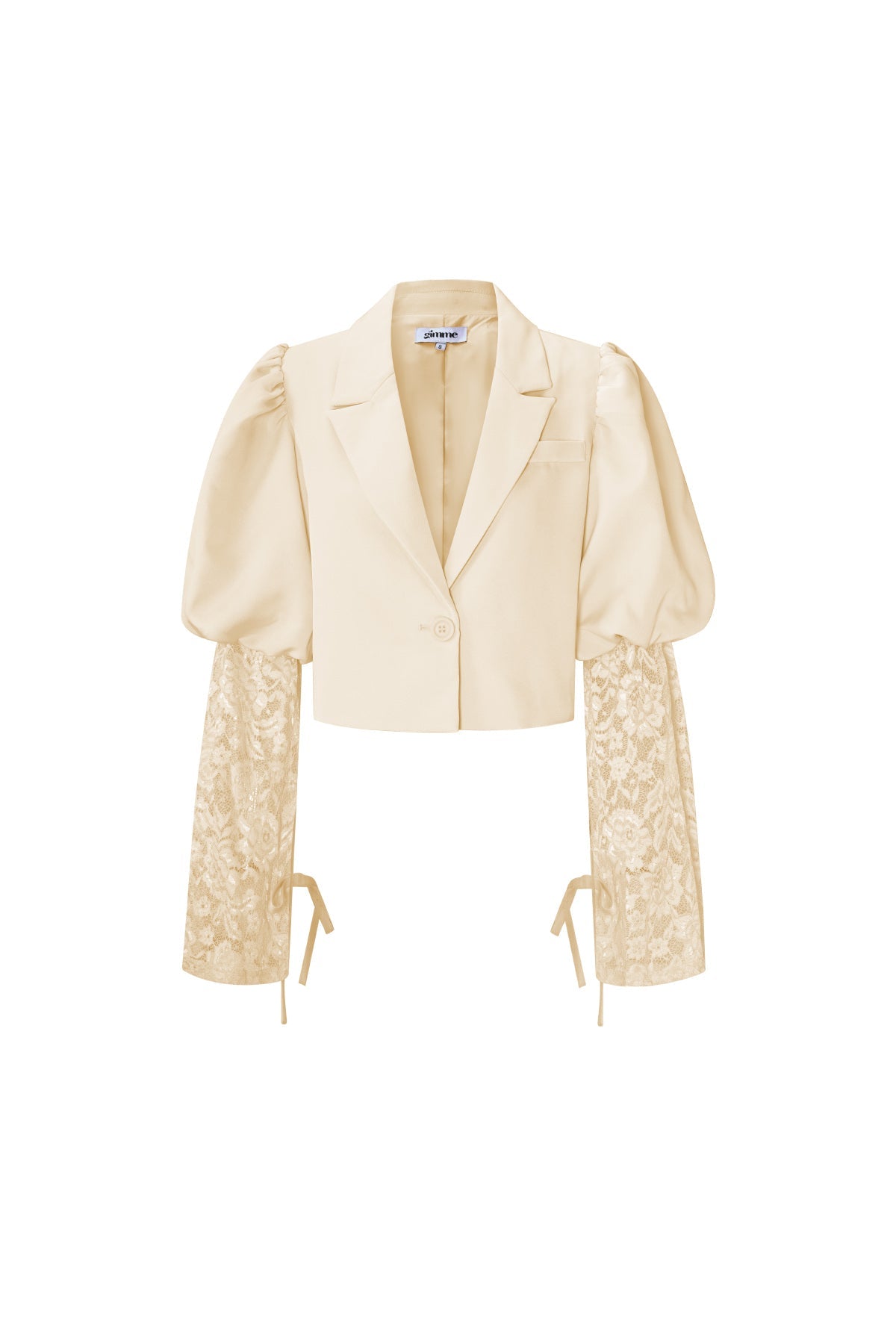 Blazer court tendance avec dentelle - Apollodrop