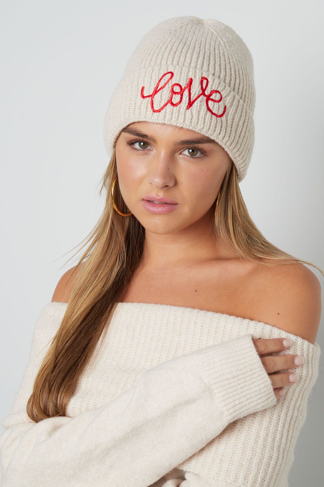 Bonnet avec imprimé "Love" - Apollodrop