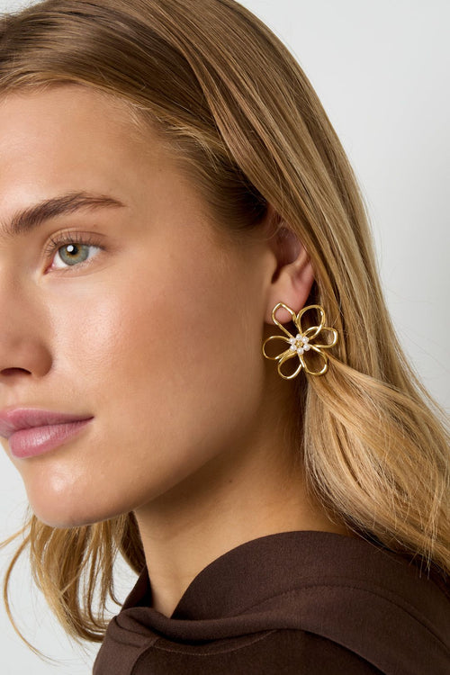 Boucles d'oreilles à motif Fleur - Apollodrop