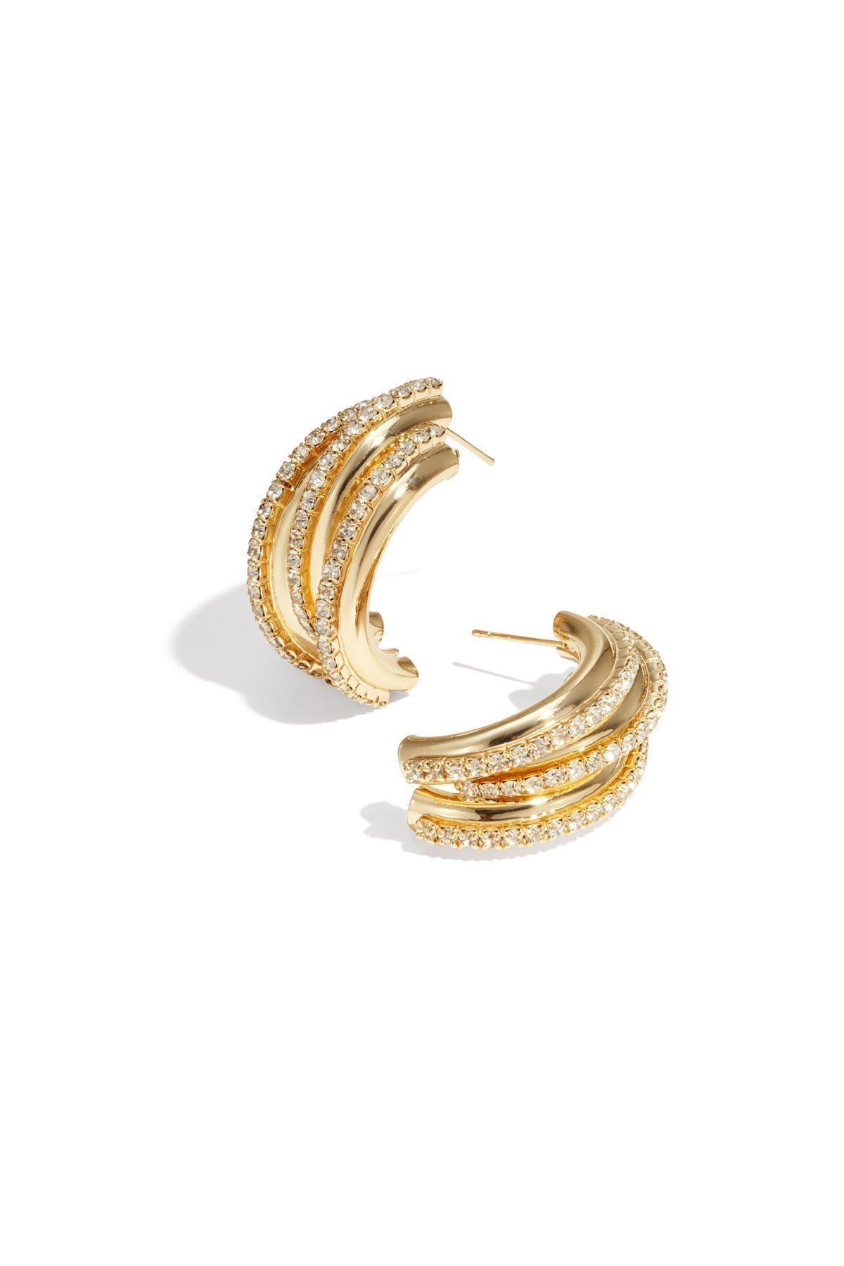 Boucles d'oreilles à tige en fer de forme irrégulières - Apollodrop