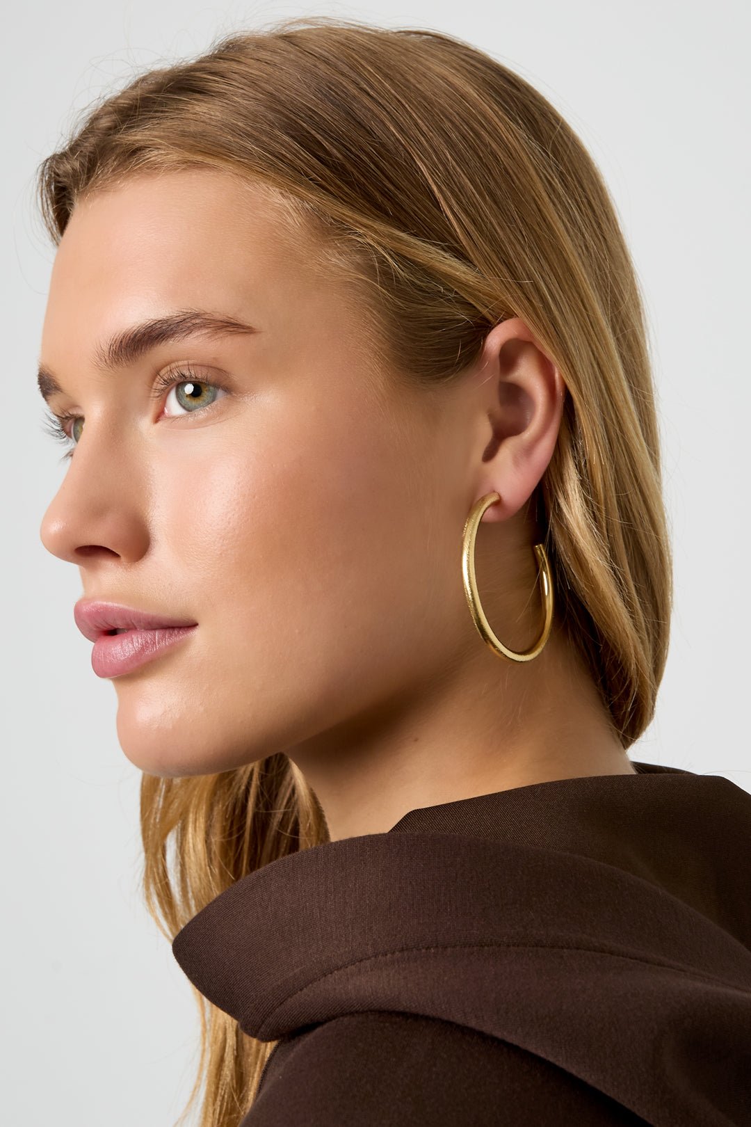 Boucles d'oreilles créoles cercle simple - Apollodrop