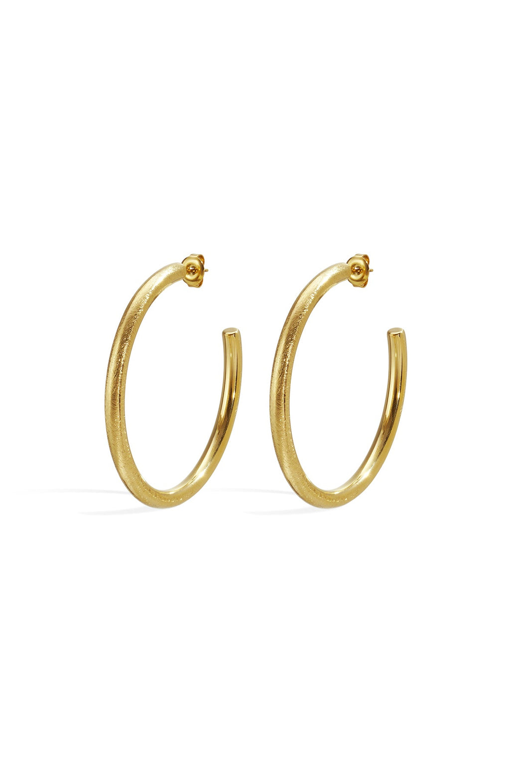 Boucles d'oreilles créoles cercle simple - Apollodrop