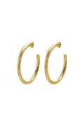 Boucles d'oreilles créoles cercle simple - Apollodrop