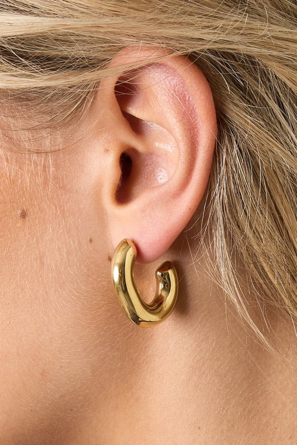 Boucles d'oreilles créoles de forme irrégulière - Apollodrop