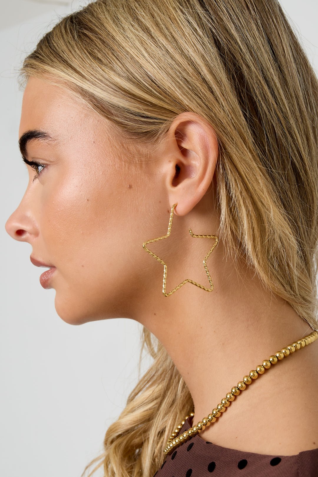 Boucles d'oreilles créoles en forme d'étoiles - Apollodrop