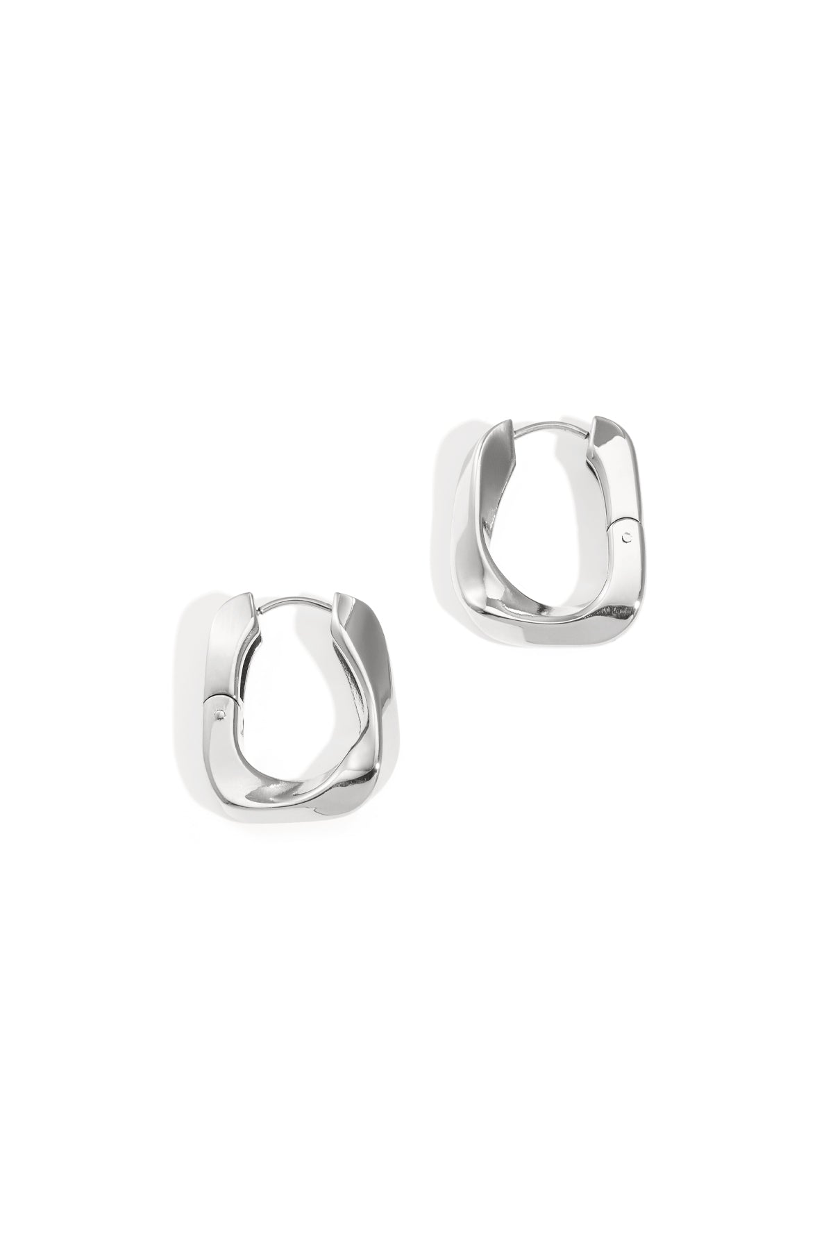 Boucles d'oreilles créoles rectangulaires - Apollodrop