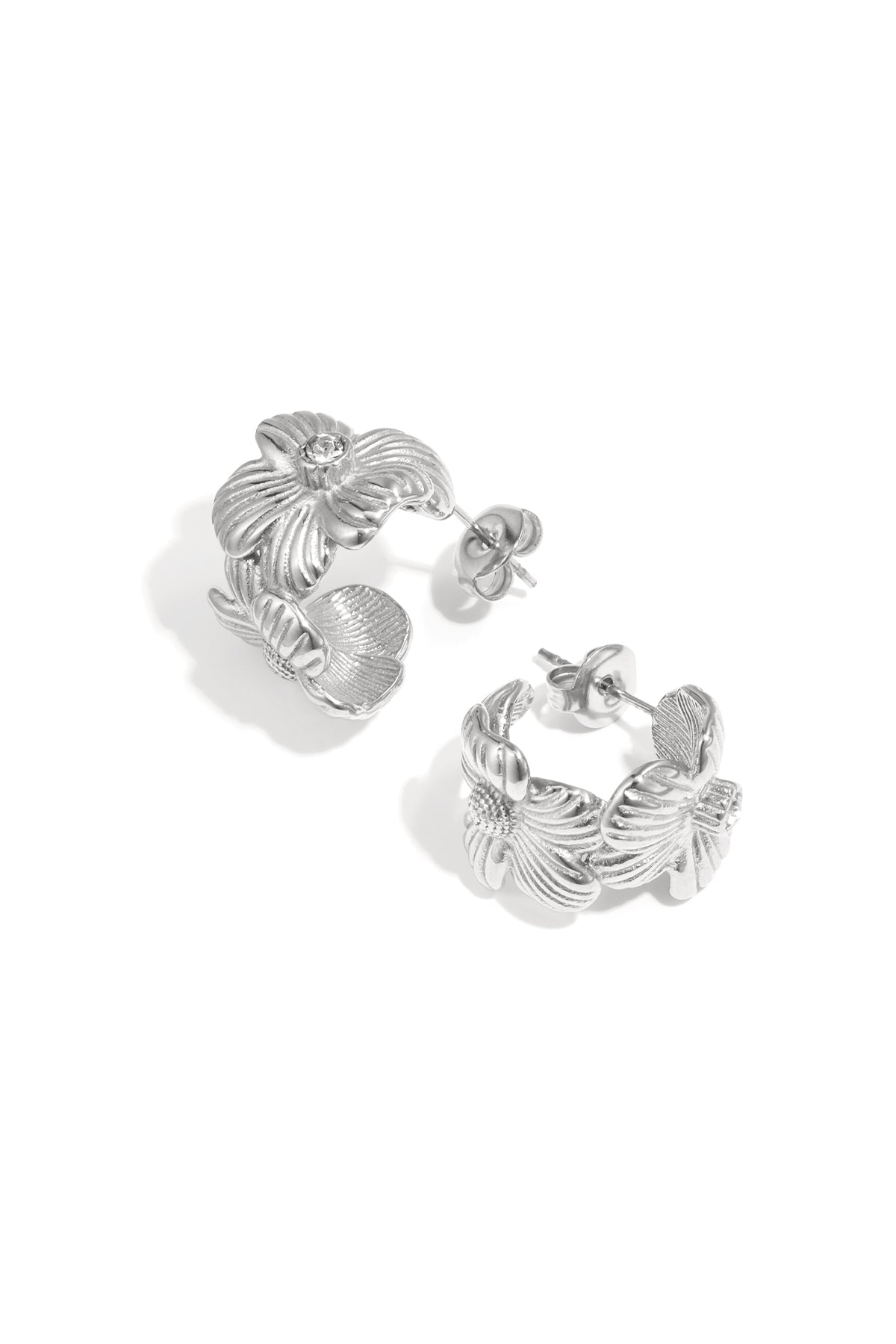 Boucles d'oreilles créoles série Fleur - Apollodrop