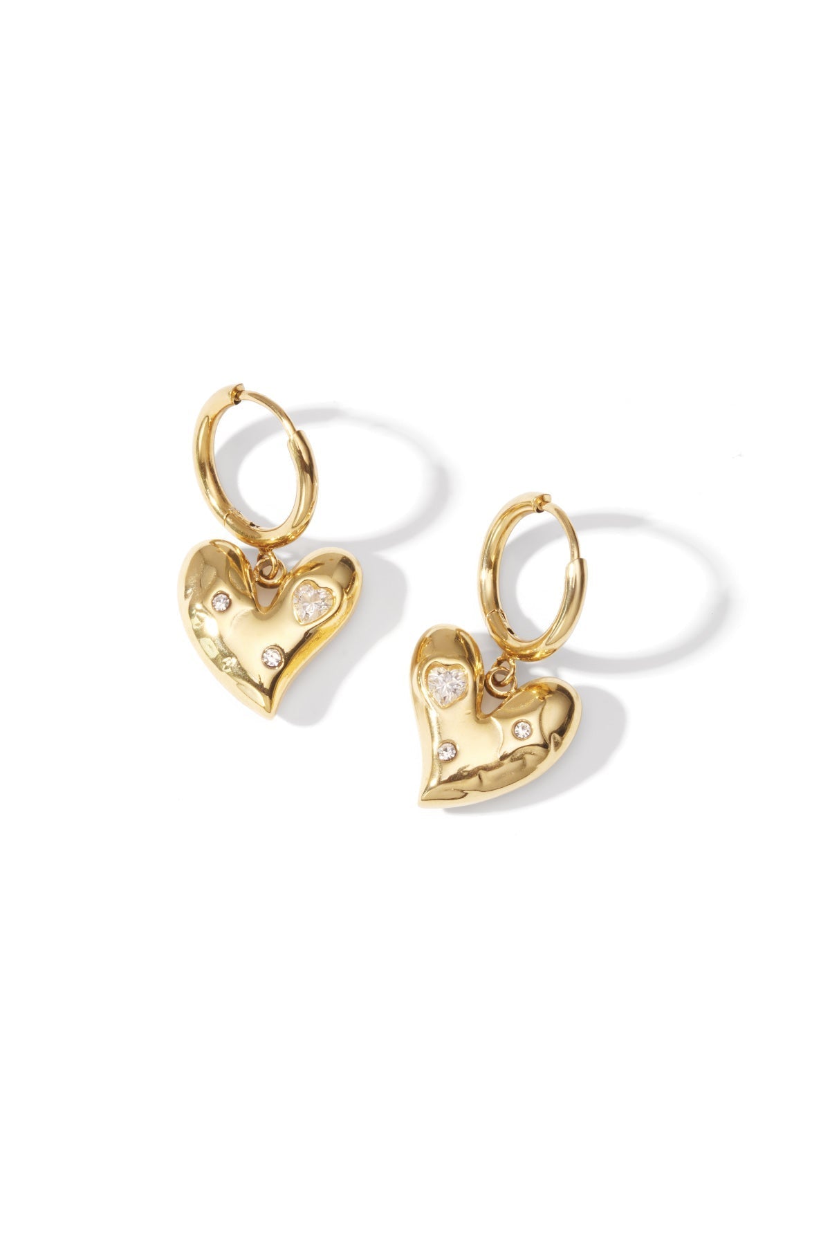Boucles d'oreilles en forme de coeur - Apollodrop