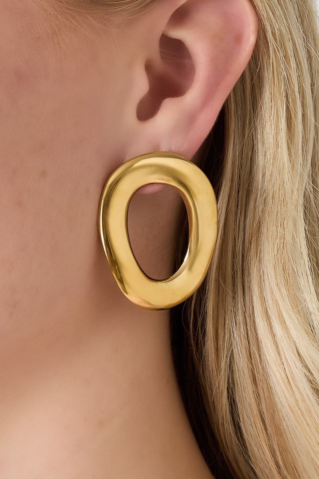 Boucles d'oreilles en forme de ronds irréguliers - Apollodrop