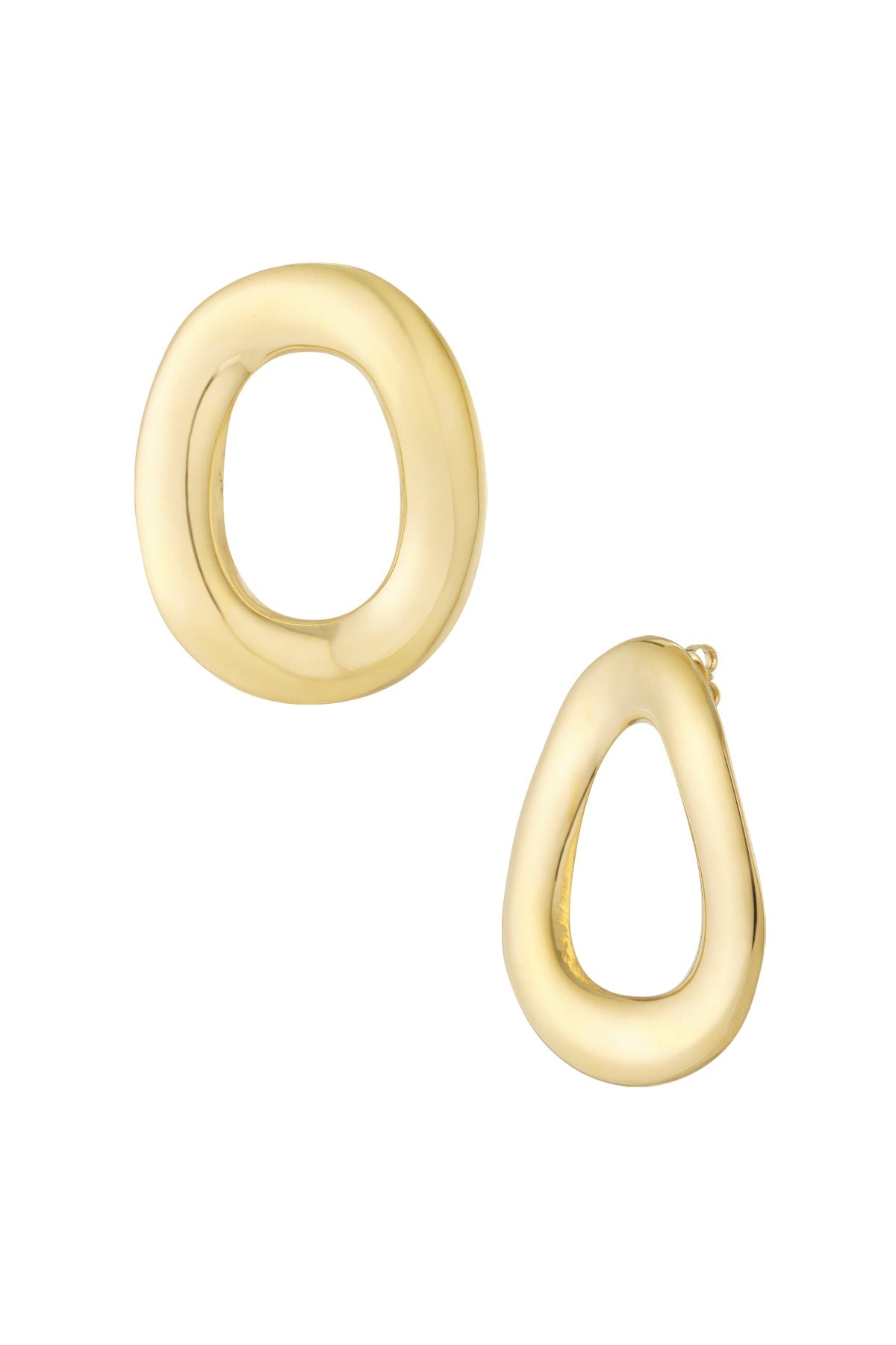 Boucles d'oreilles en forme de ronds irréguliers - Apollodrop
