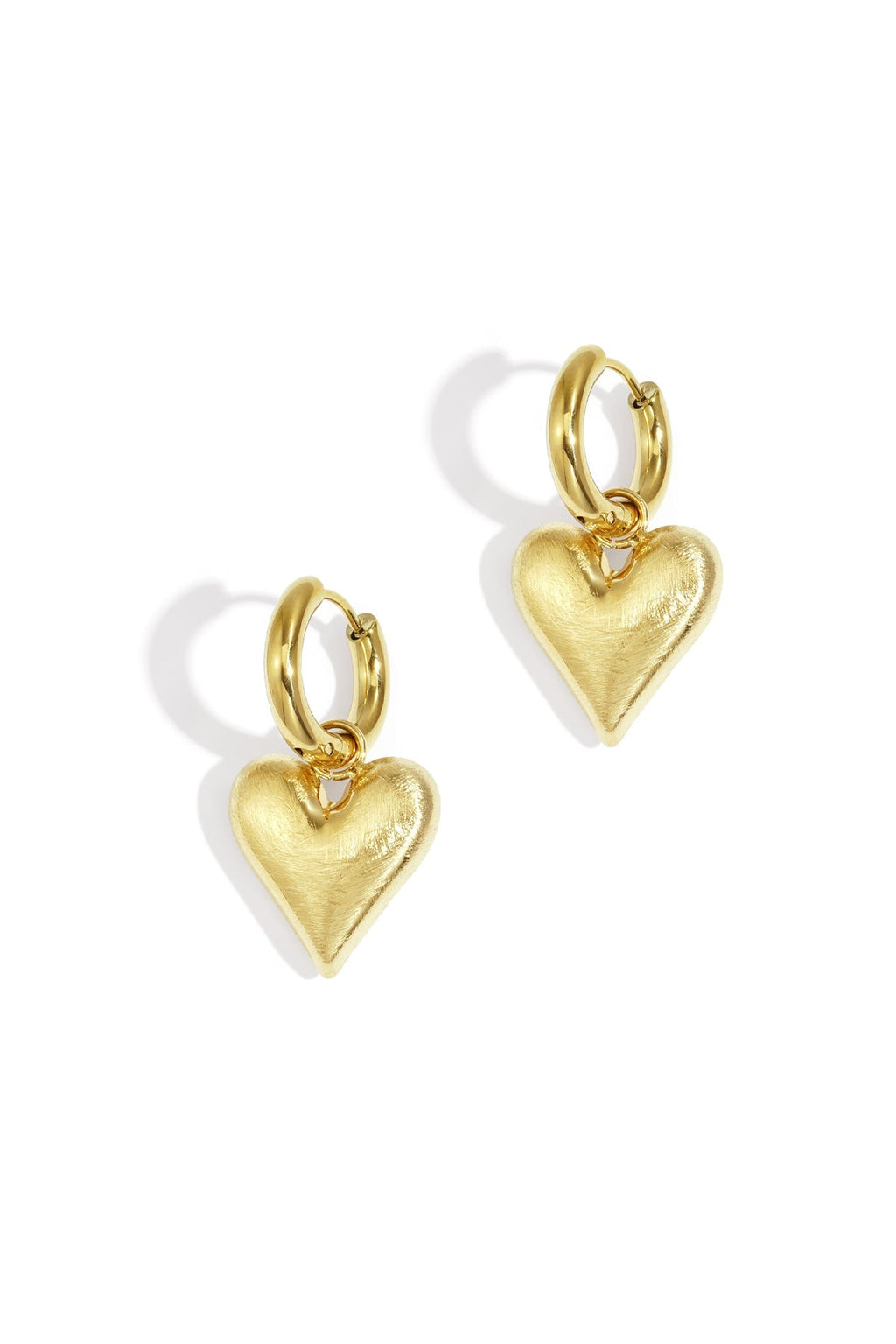 Boucles d'oreilles pendantes en forme de cœur - Apollodrop