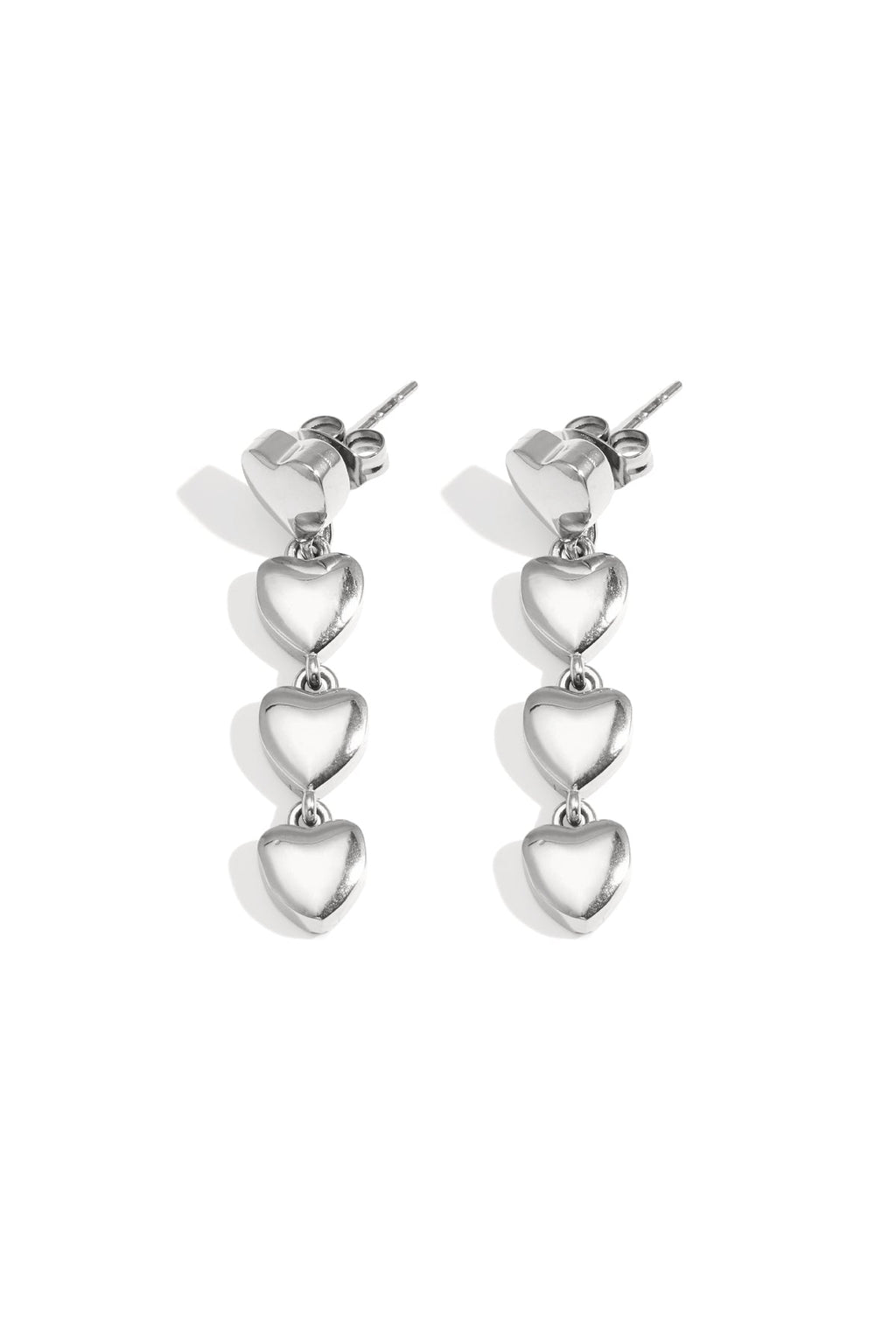 Boucles d'oreilles pendantes en forme de cœur - Apollodrop