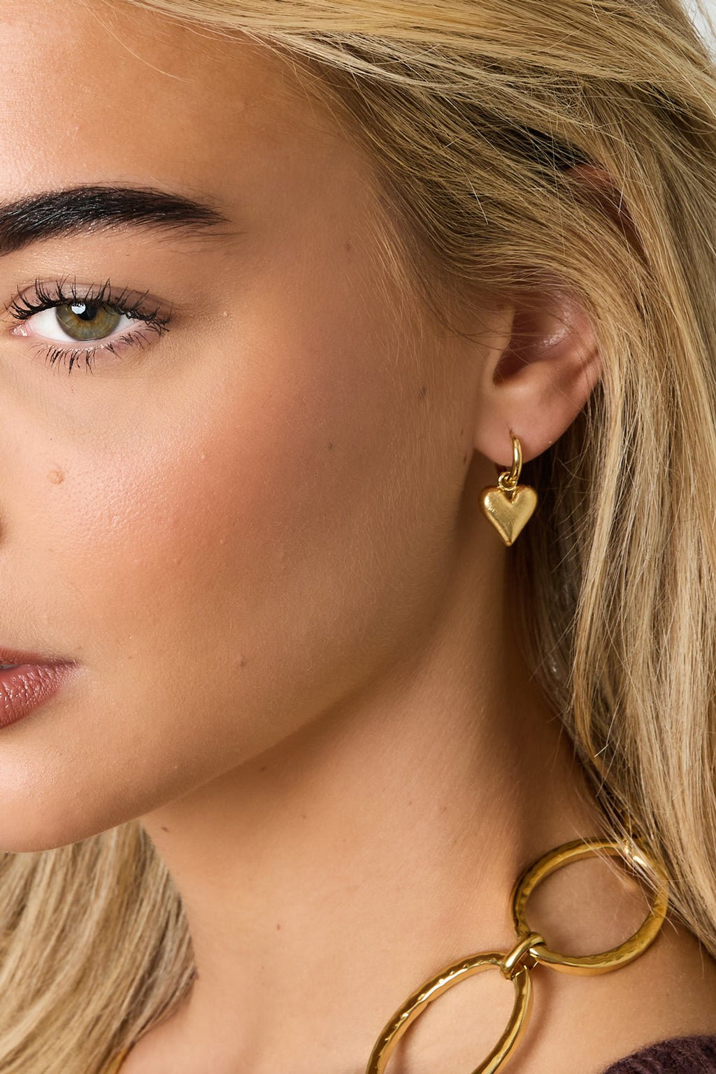 Boucles d'oreilles pendantes en forme de cœur - Apollodrop