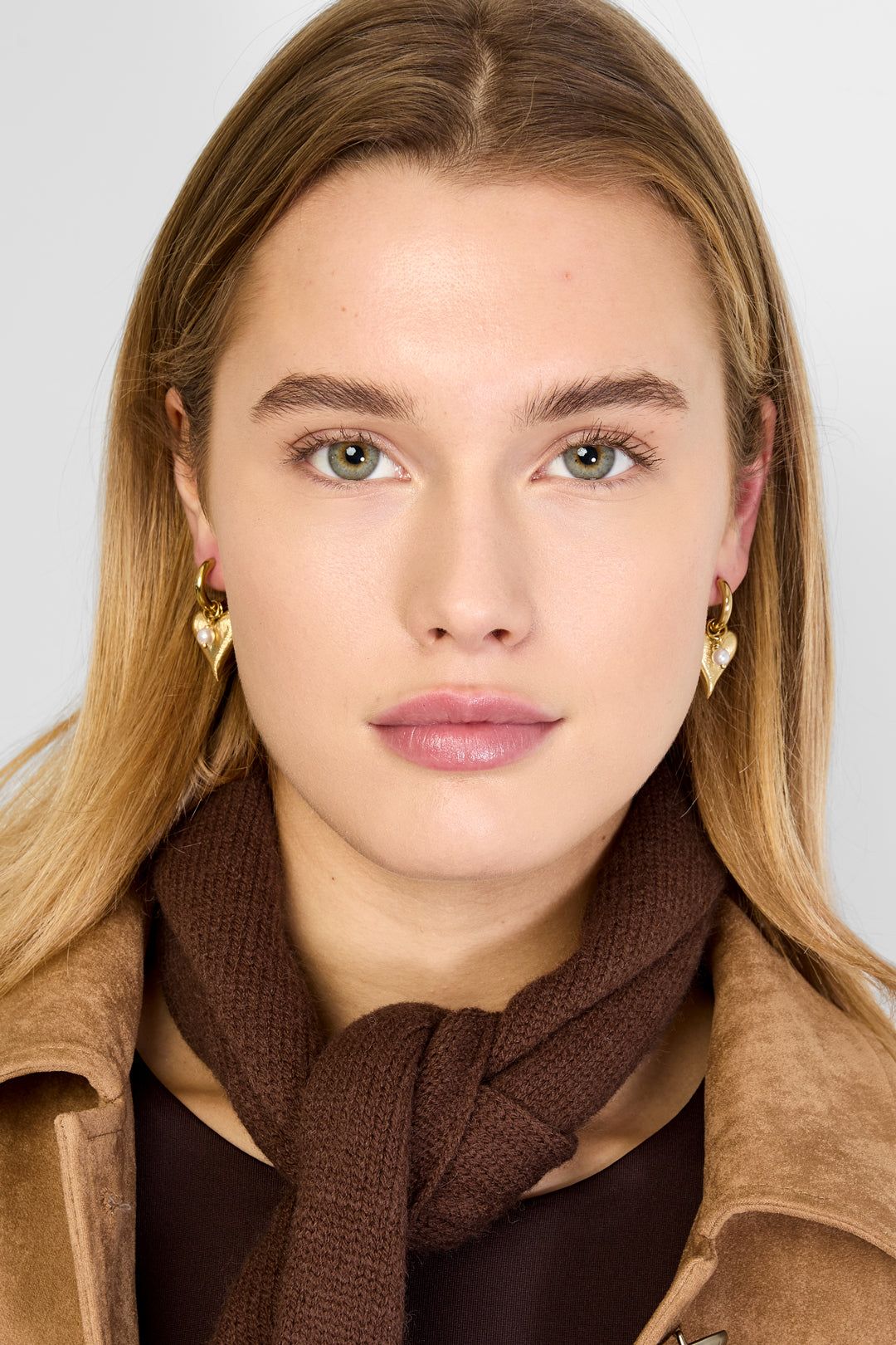 Boucles d'oreilles pendantes en forme de cœur avec diamant - Apollodrop