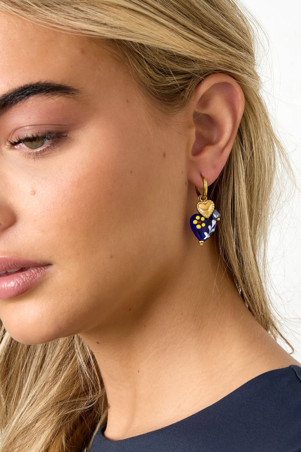 Boucles d'oreilles pendantes style cœur - Apollodrop