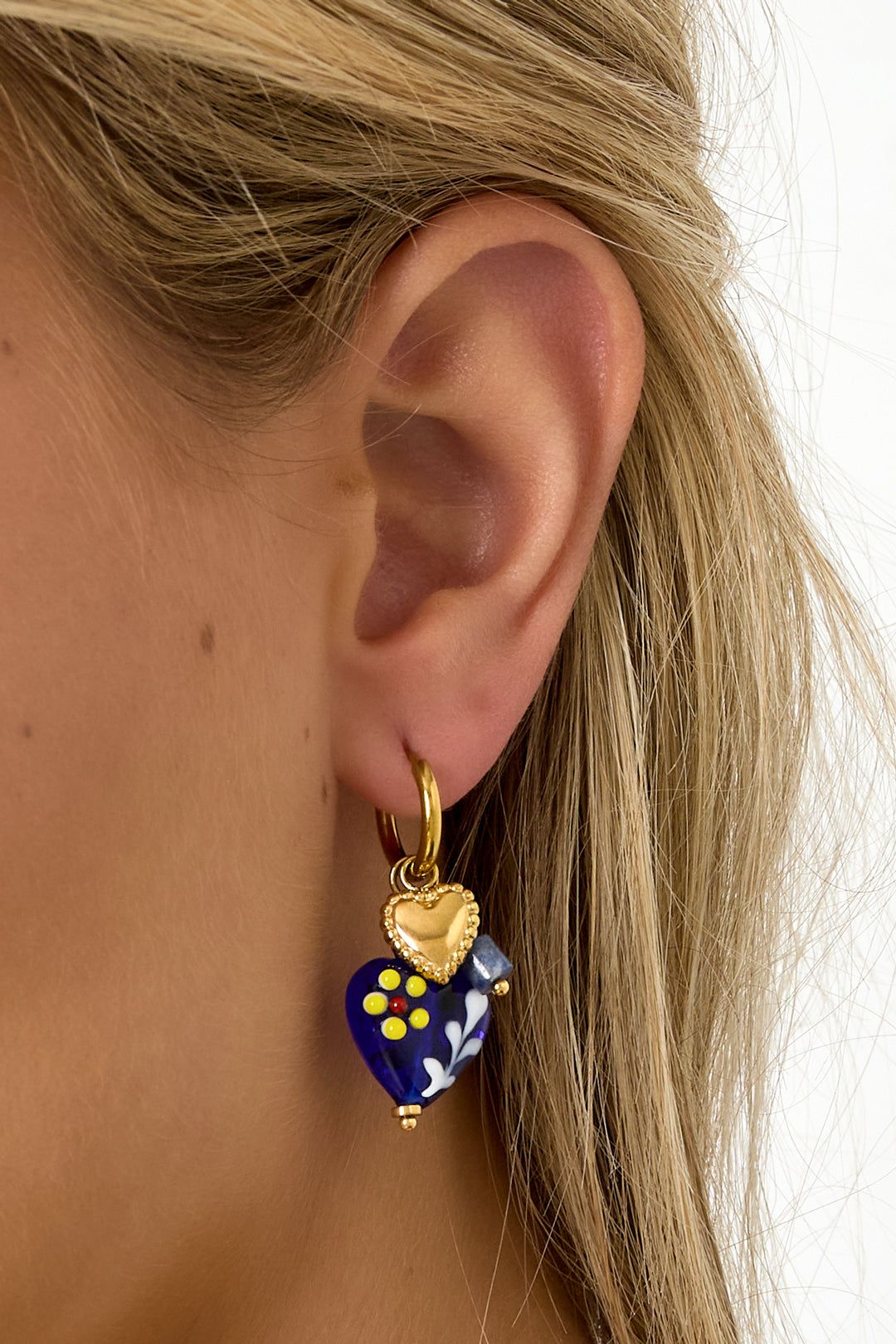 Boucles d'oreilles pendantes style cœur - Apollodrop