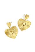Boucles d'oreilles pendantes style cœur - Apollodrop
