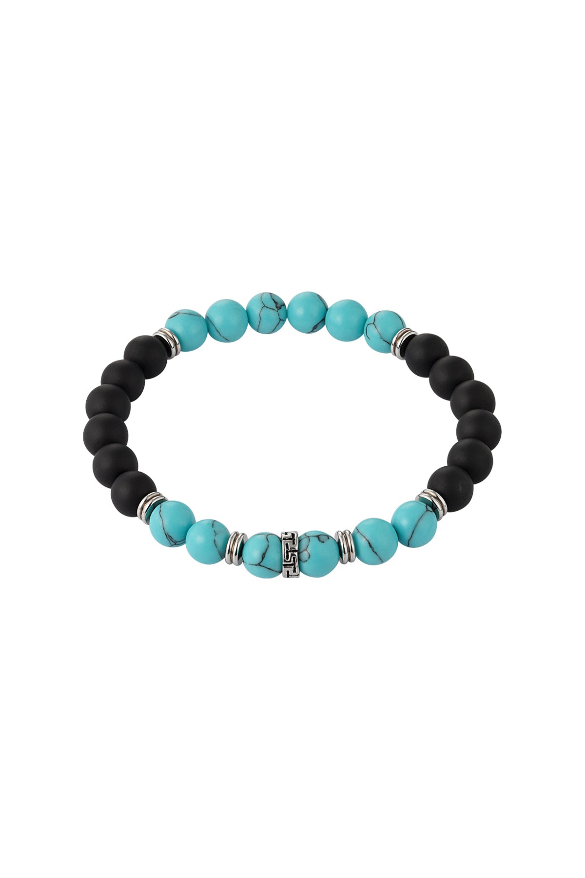 Bracelet homme avec différentes perles - marron/noir - Apollodrop